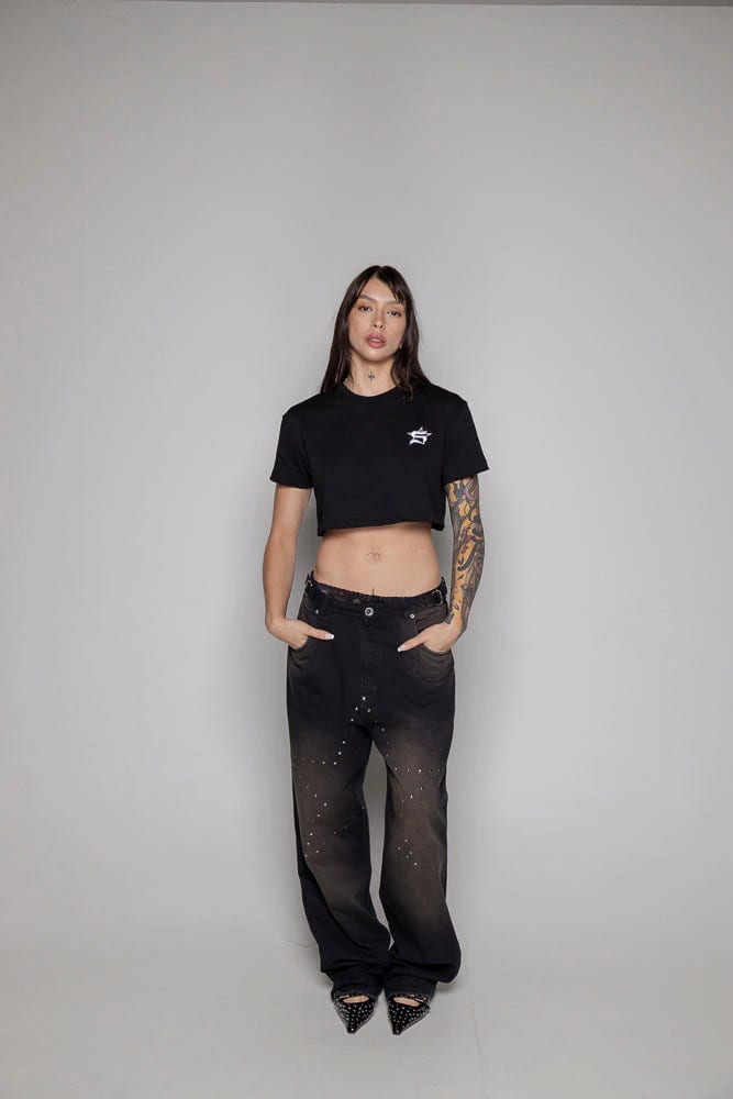 Crop-Top Basic Courage-Negro - imagen 5