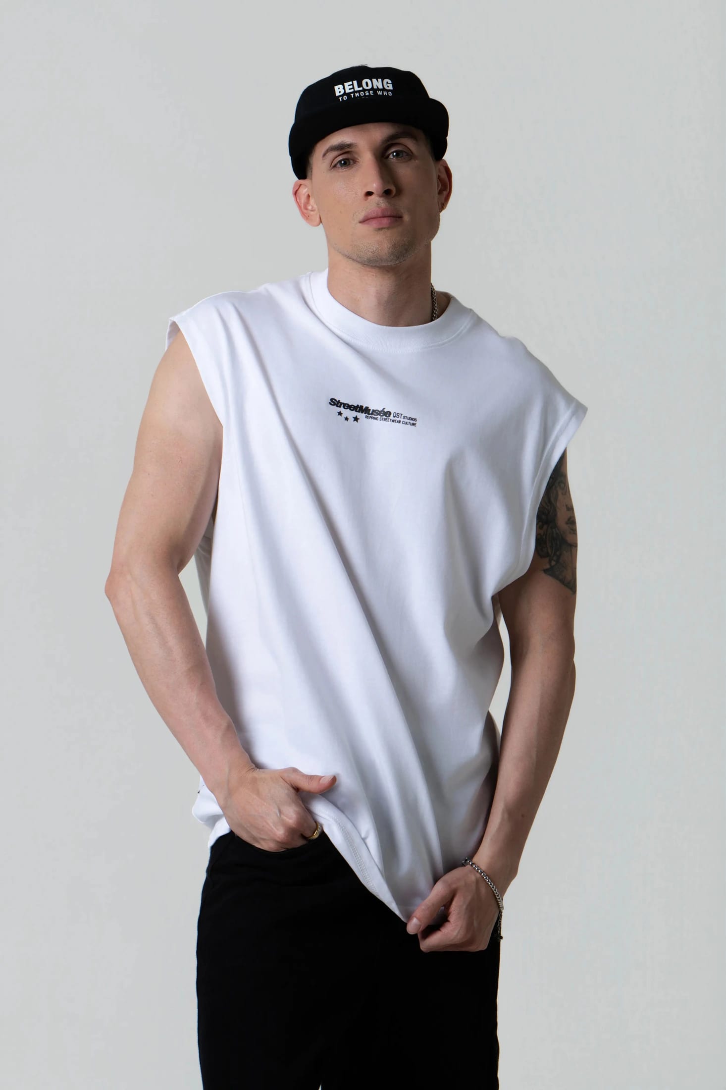 CAMISETA MANGA SISA COLOR BLANCO OPTICO - imagen 1