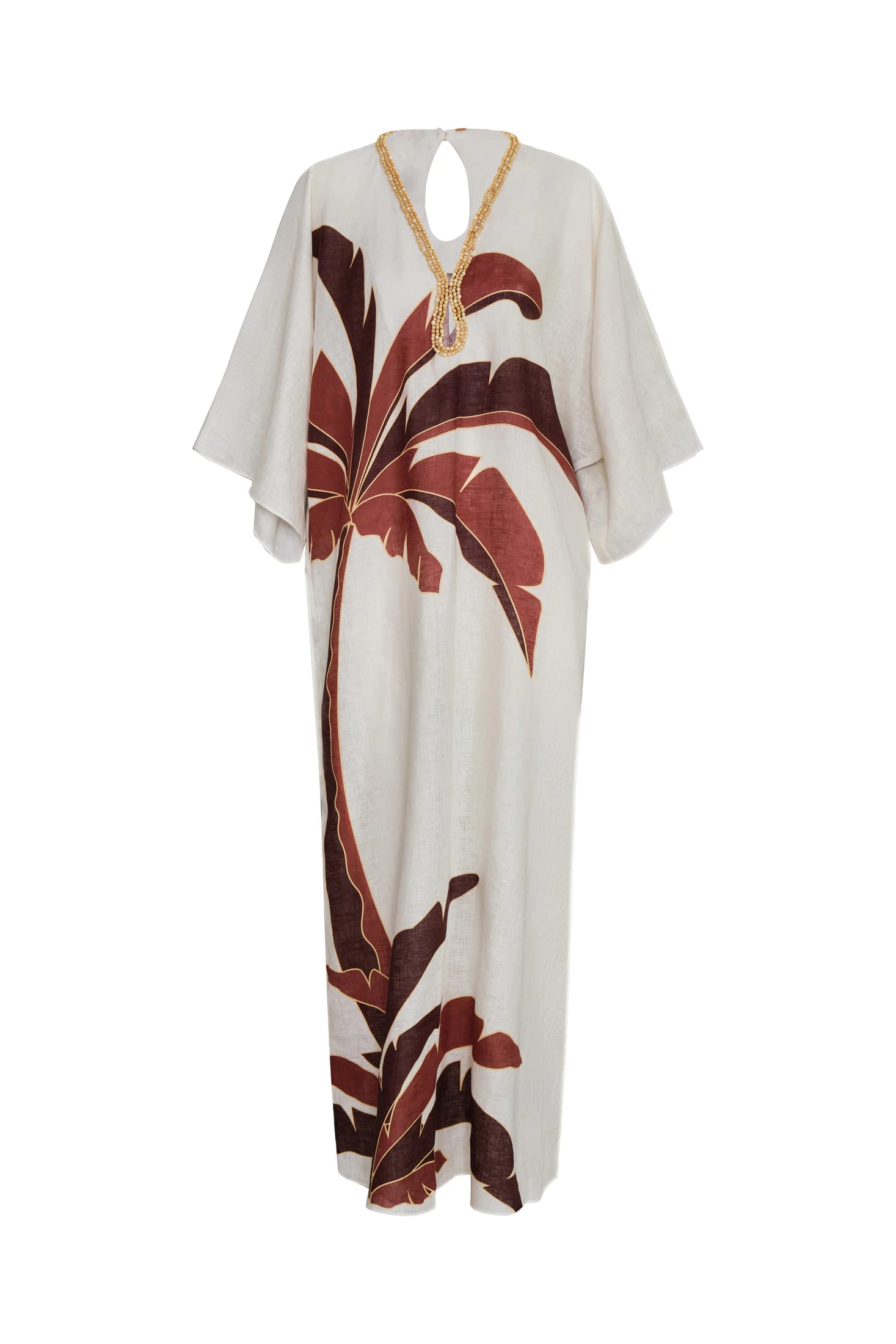 Andina Hand Embroidered Linen Tunic / Terra Palm - imagen 1