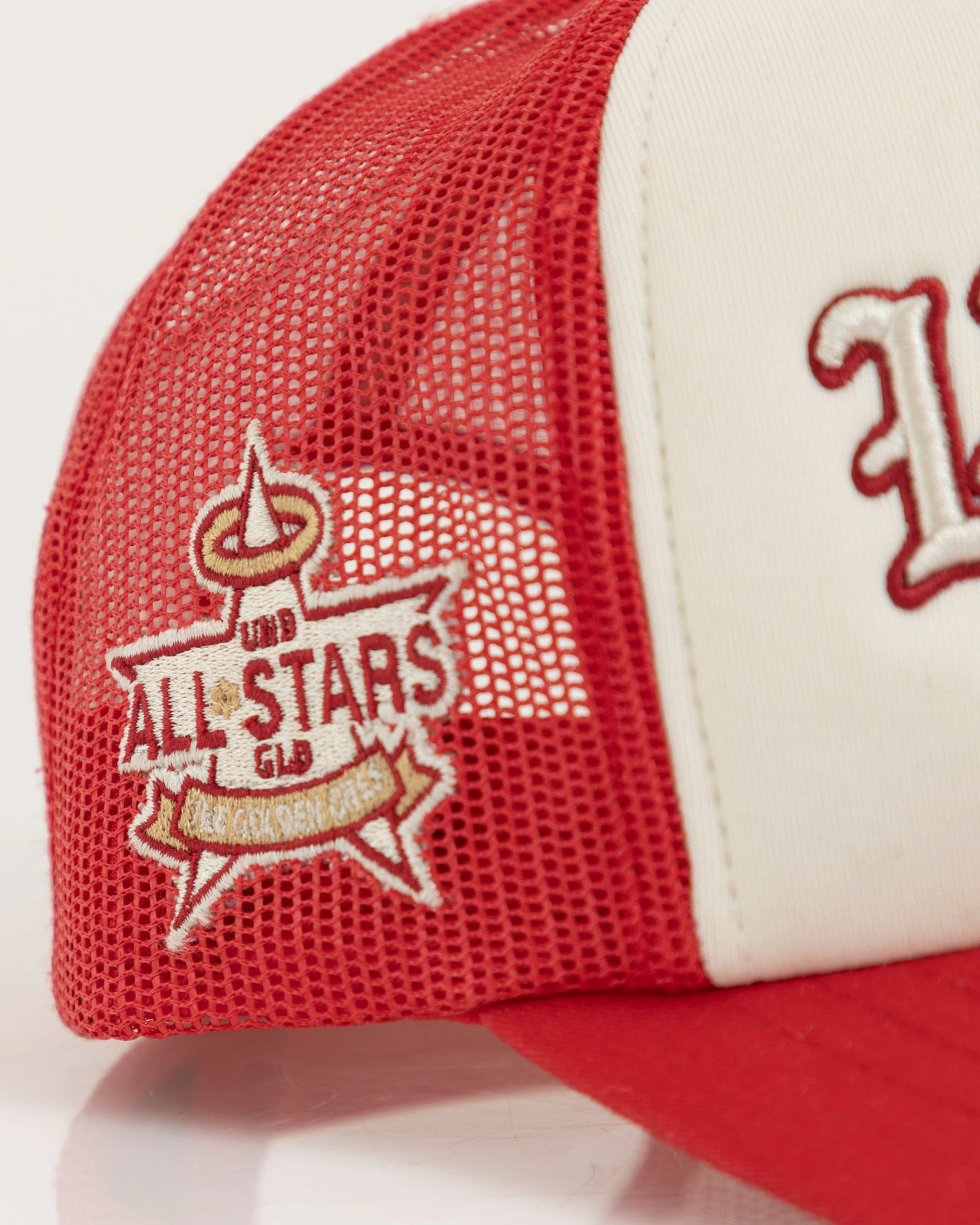 Basics UNDERGOLD Goth Trucker Cap Red/Cream - imagen 4