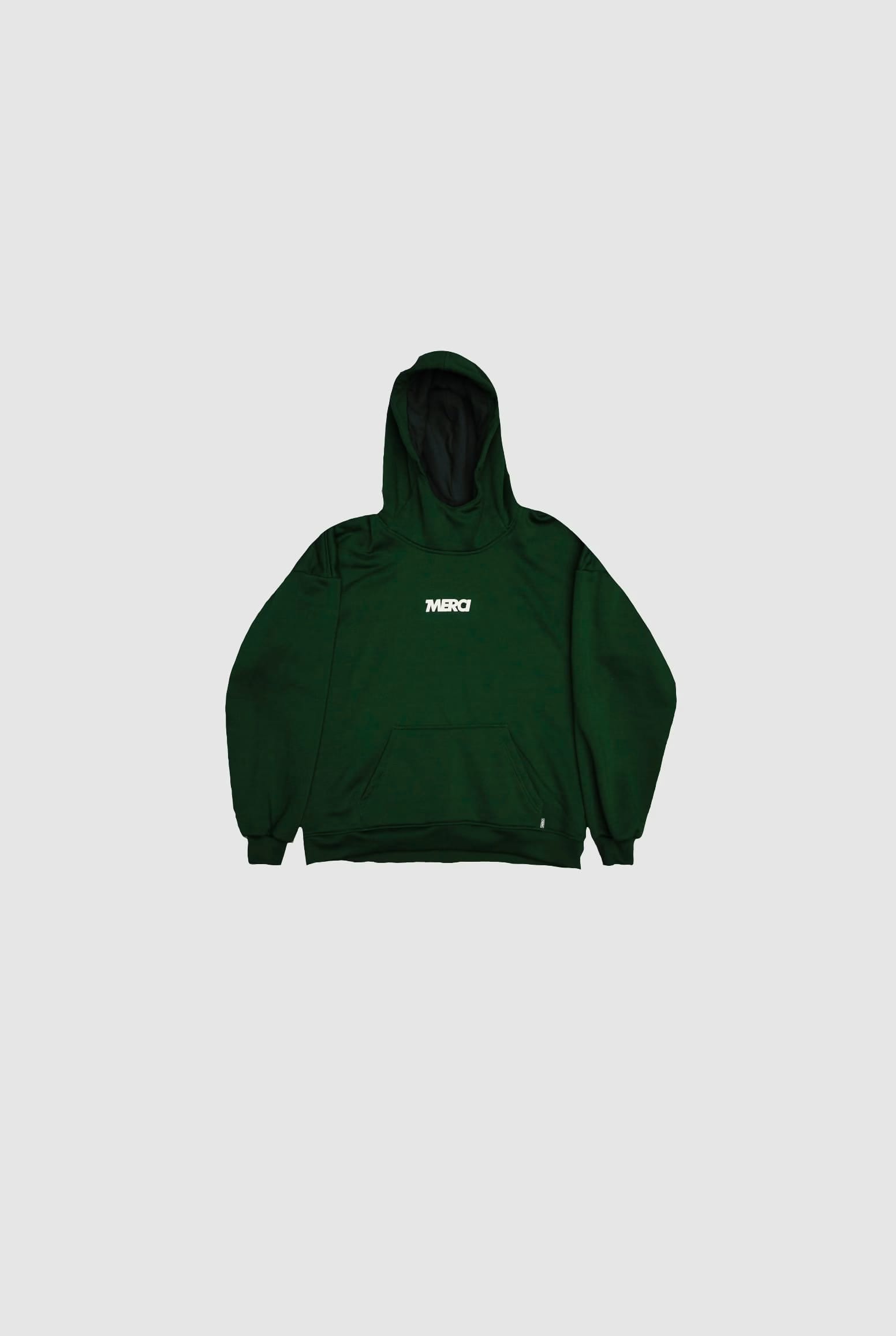 Hoodie Verde Oversize P - imagen 3