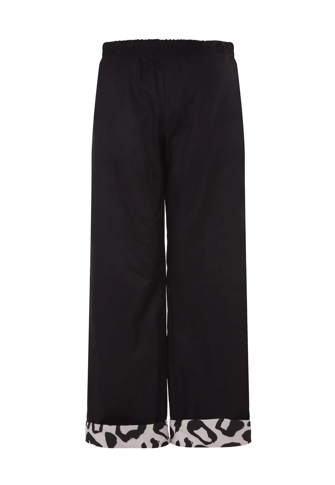 Black & Leopard Hem Pant - imagen 7