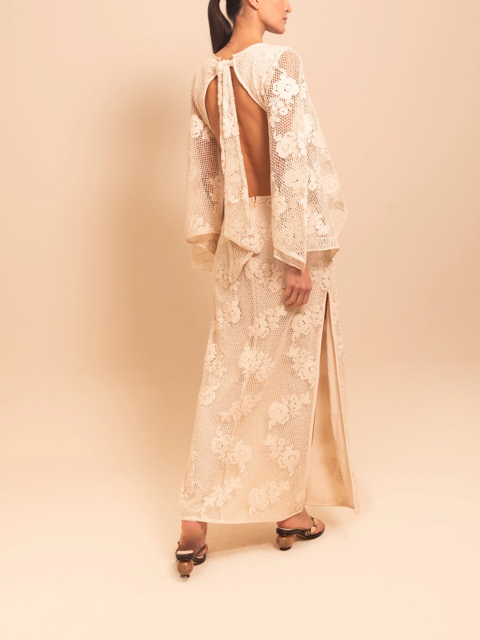 KORZO DRESS ECRU - imagen 4