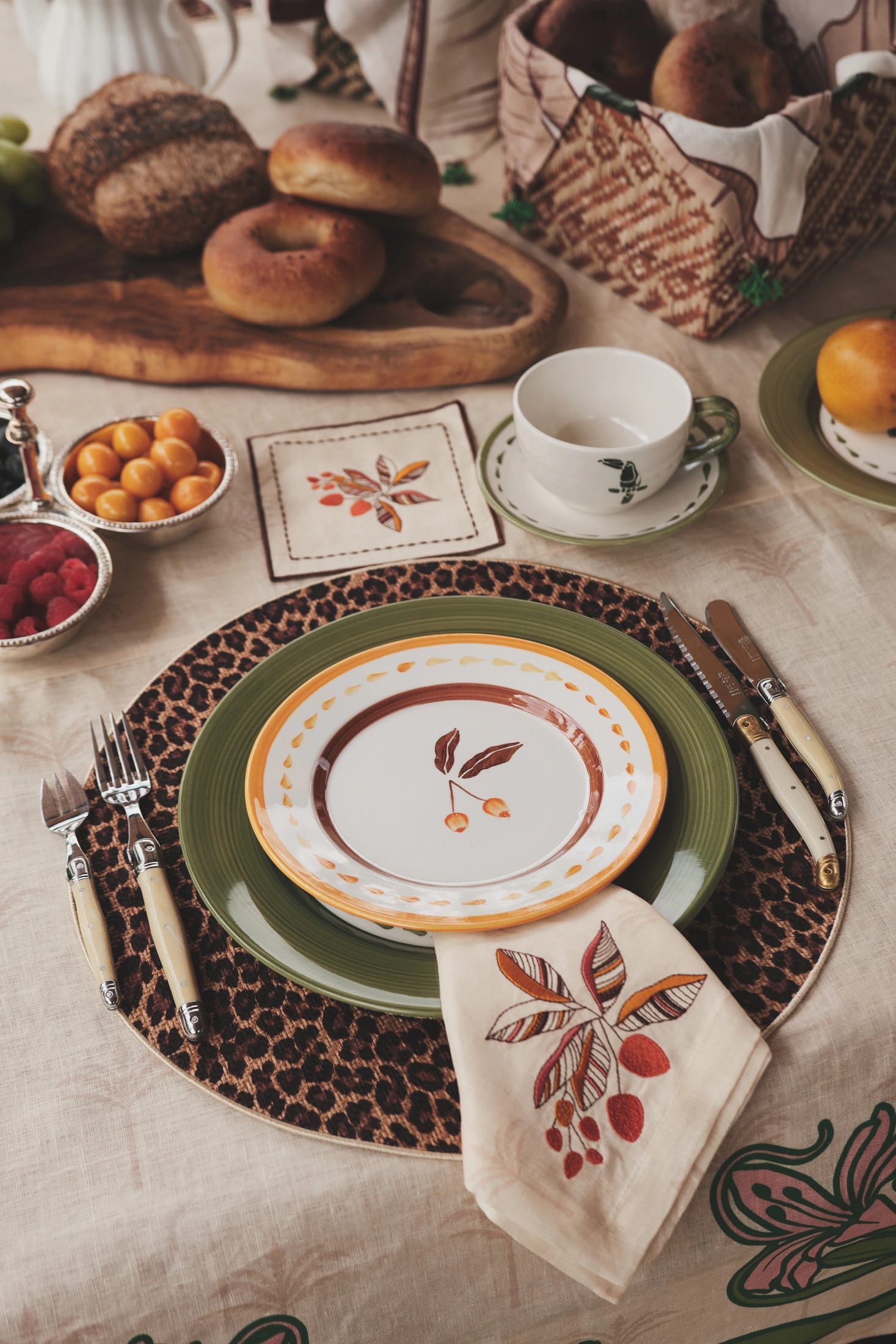 Chontaduros Linen Napkins / Ivory & Terra - Set of 4 - imagen 2
