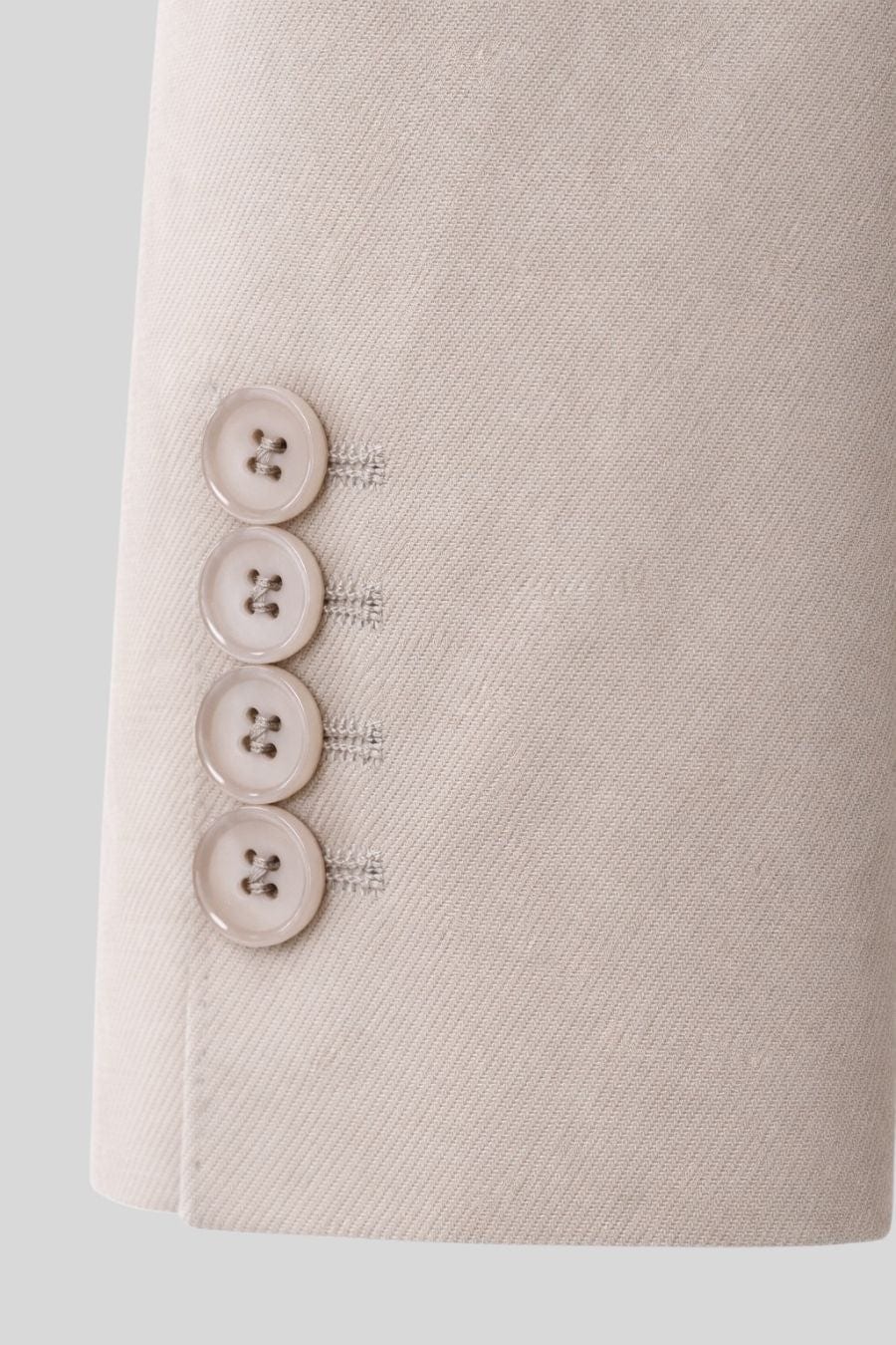 Men's mixed fabric beige vittorio set - imagen 7