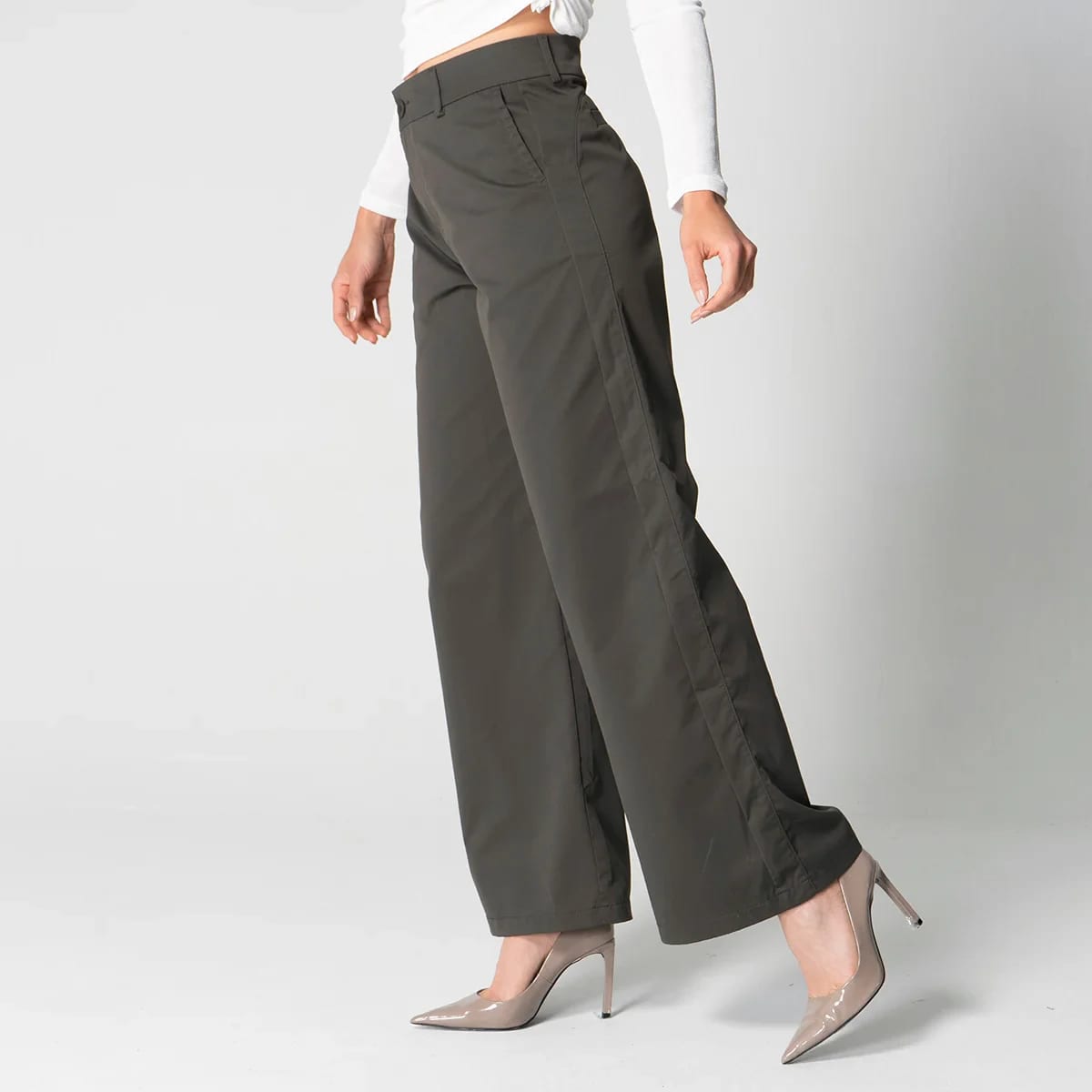 Pantalon Unicolor Wide Leg Zac - imagen 8