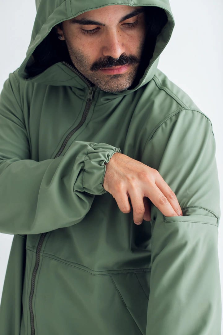 Chaqueta para lluvia verde - imagen 6