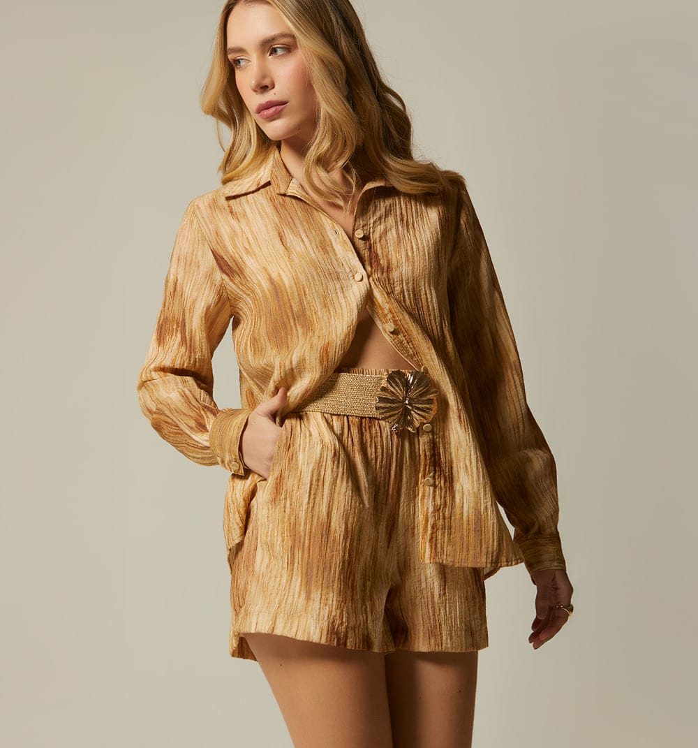 Blusa camisera manga larga - imagen 2