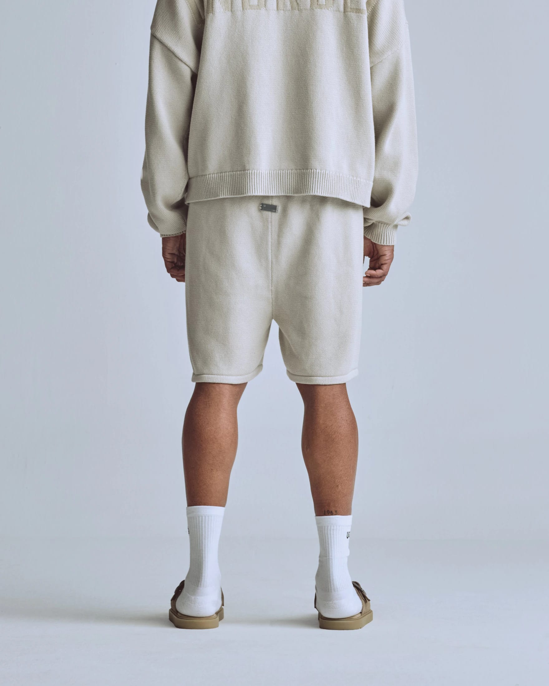 Basics UNDRGLD Knitted Shorts Cream - imagen 6