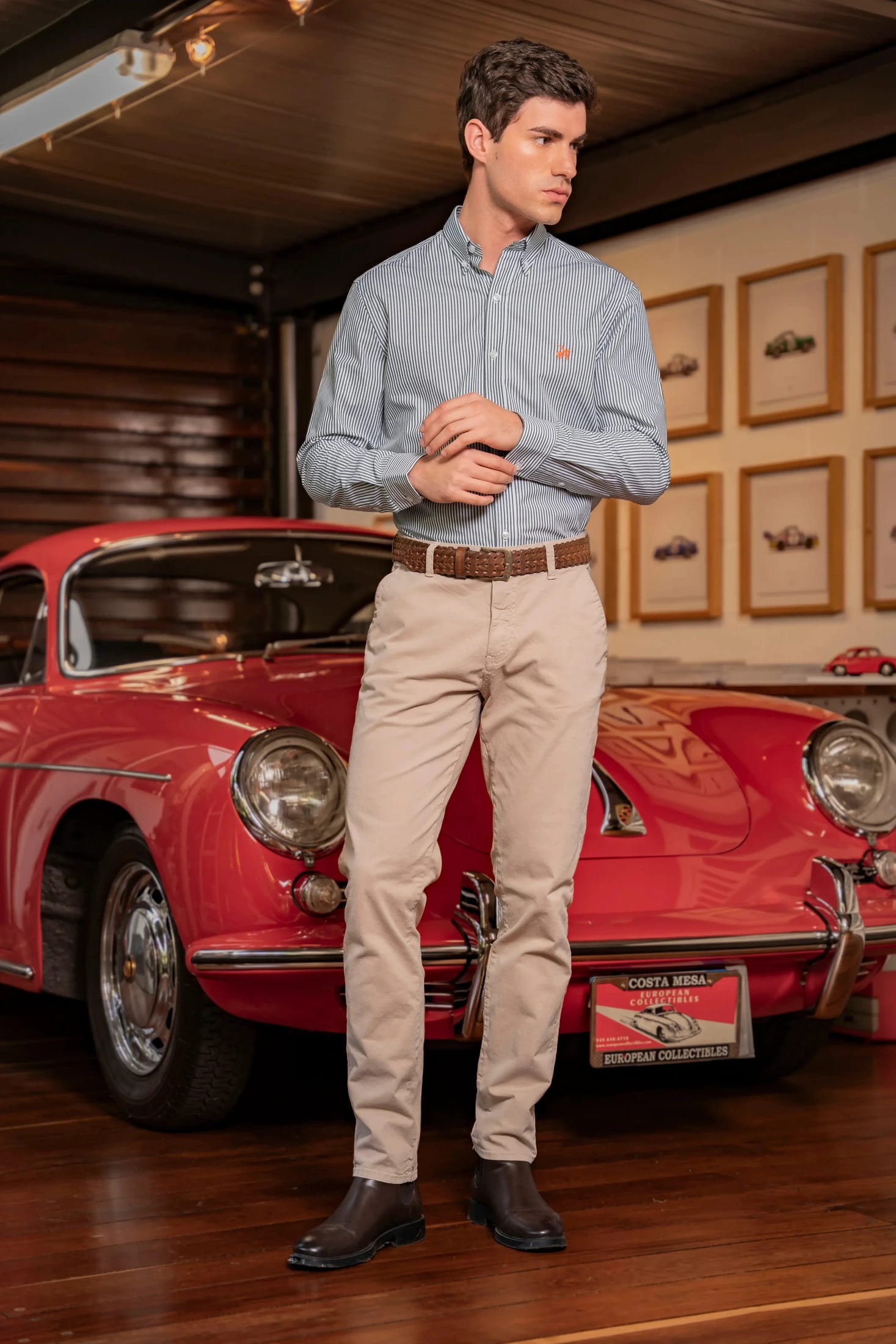 Camisa Cleverton Hombre Verde Oscuro - imagen 3