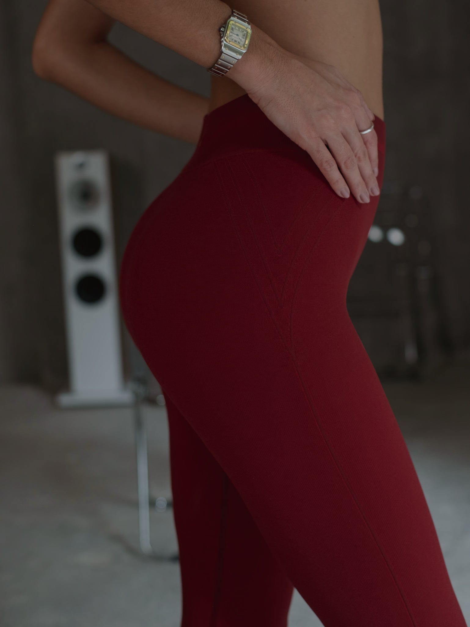WIRED LINES SEAMLESS LEGGINGS - RED UNDERTONE - imagen 6