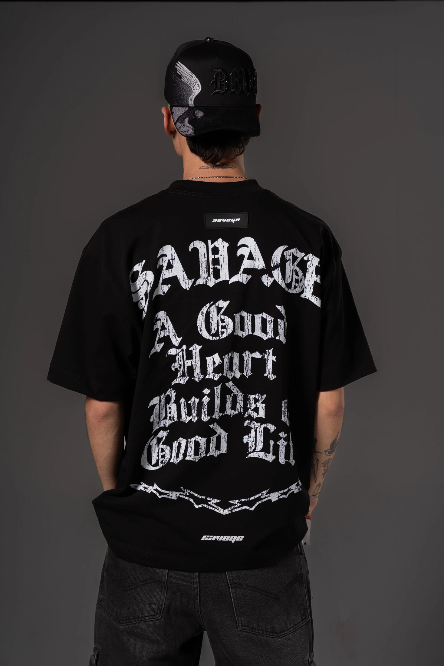 Camiseta Oversize Good heart  savage  250 gramos 14646 - imagen 3