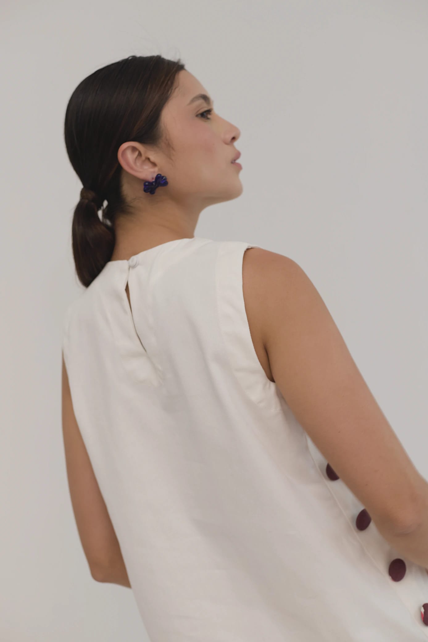 Vestido Anfitriona Cherries Crudo - imagen 14