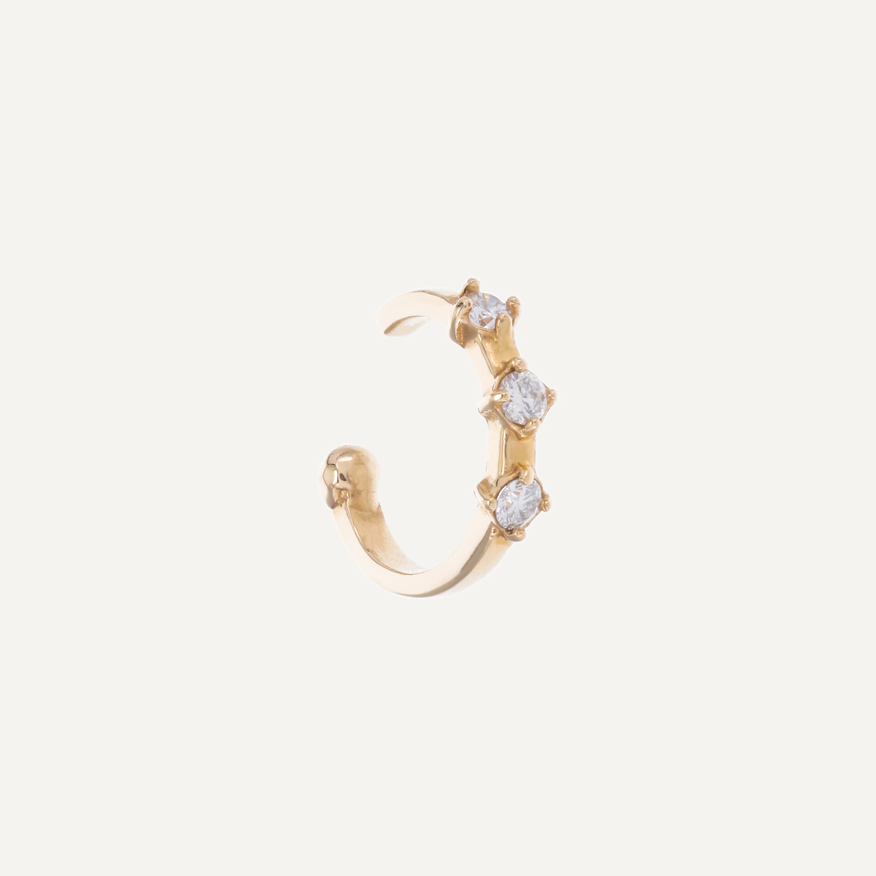 Ear cuff tres piedras - imagen 2