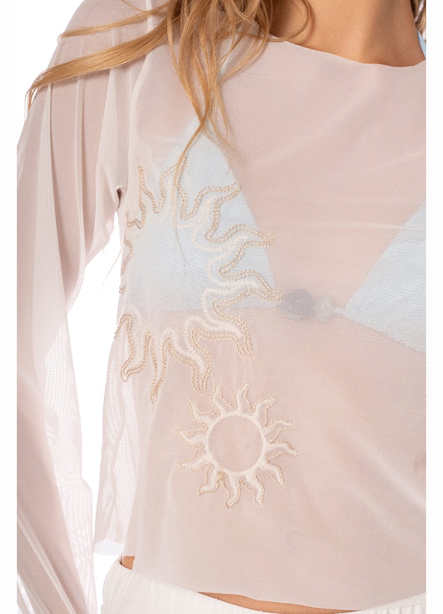 CRYSTAL SHORE CARLOTA MESH SWEATER 9536 - imagen 2