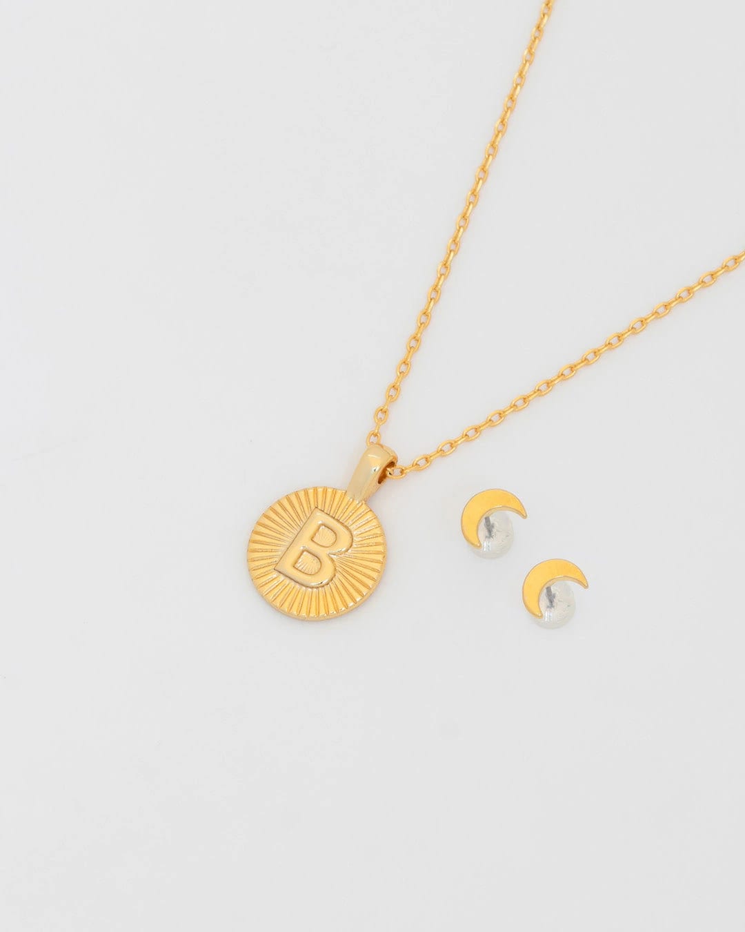 Collar Letra Destellos + Aretes - imagen 1