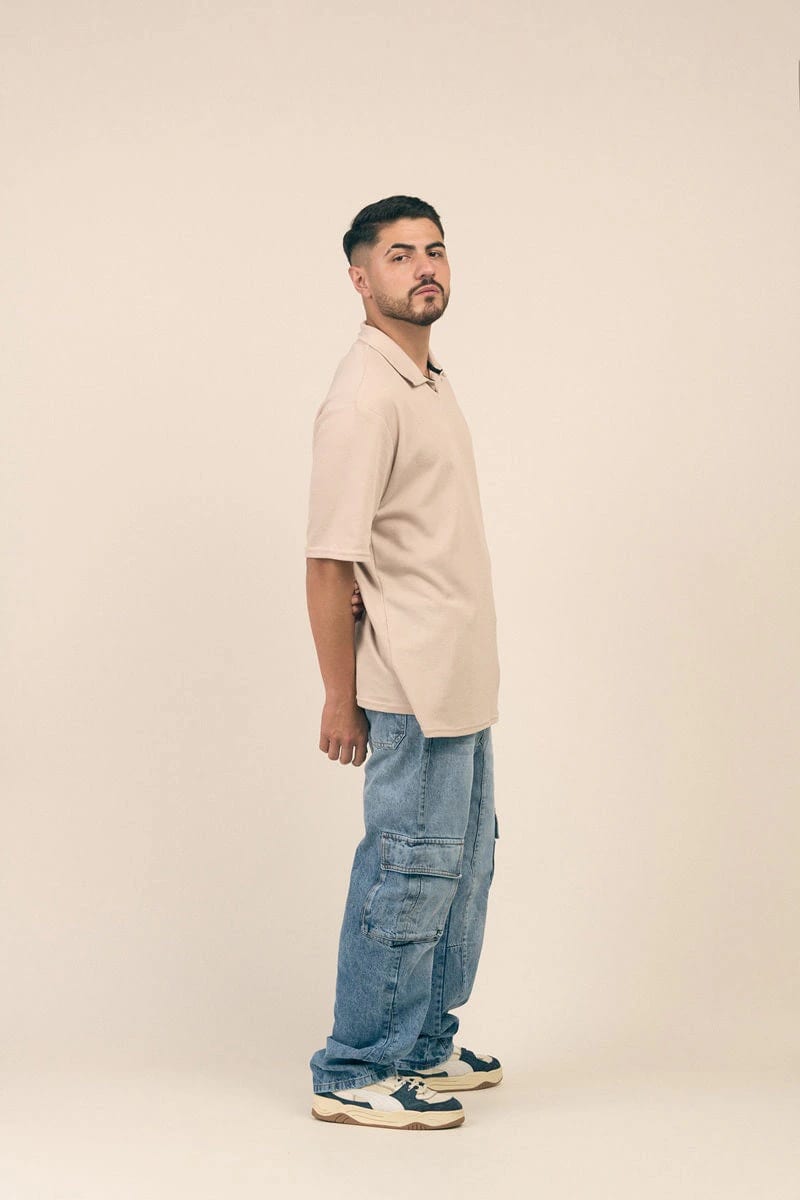 POLO BEIGE TEXTURIZADA - imagen 4