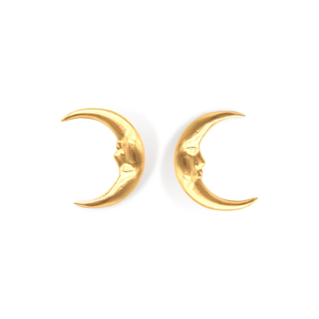 Aretes de media luna grande - imagen 1