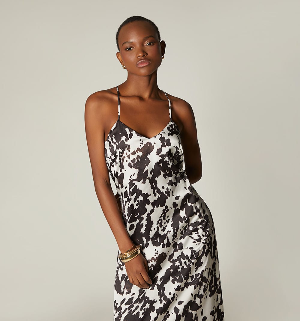Vestido midi de tiras escote espalda - imagen 2