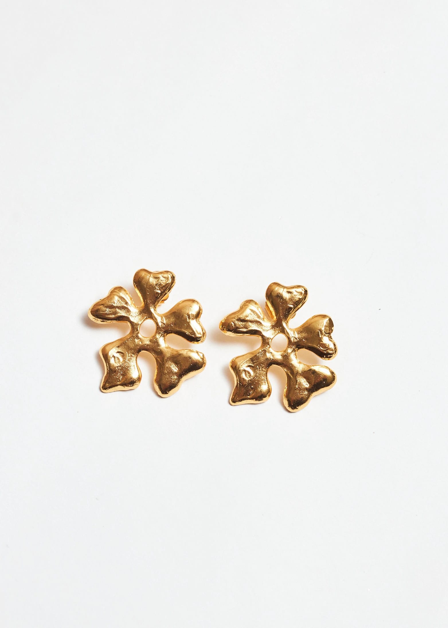 Aretes Flora Dorado - imagen 2