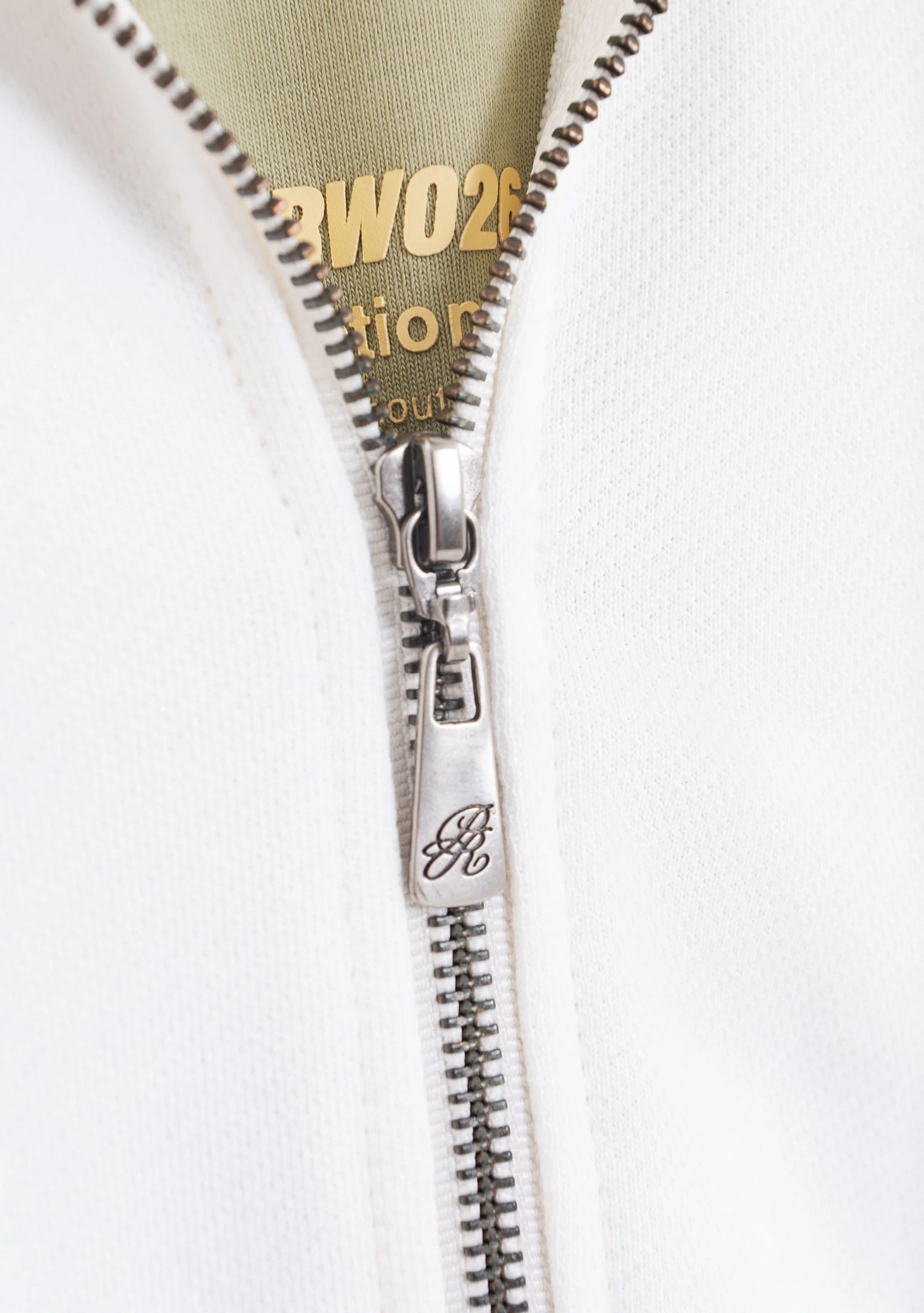 Across The Lines White Zip Hoodie - imagen 10
