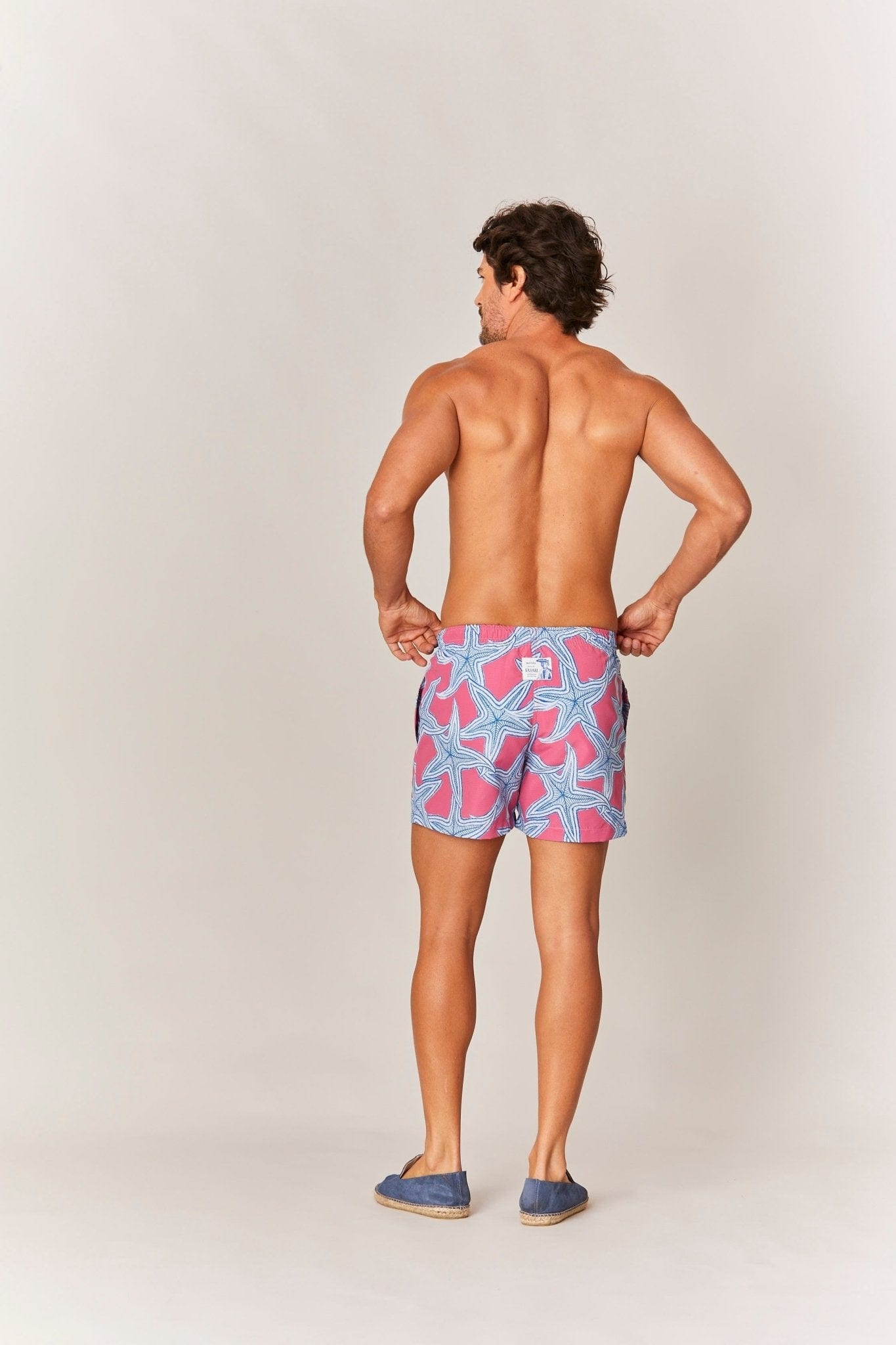 Men's star fuxia swim trunk - imagen 3