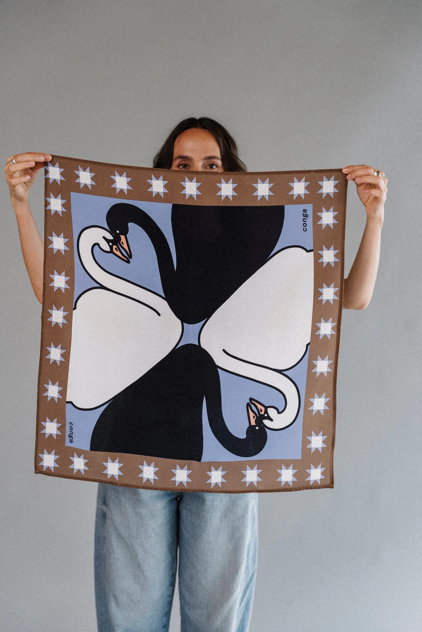 LOVERS SWANS SCARF - imagen 2