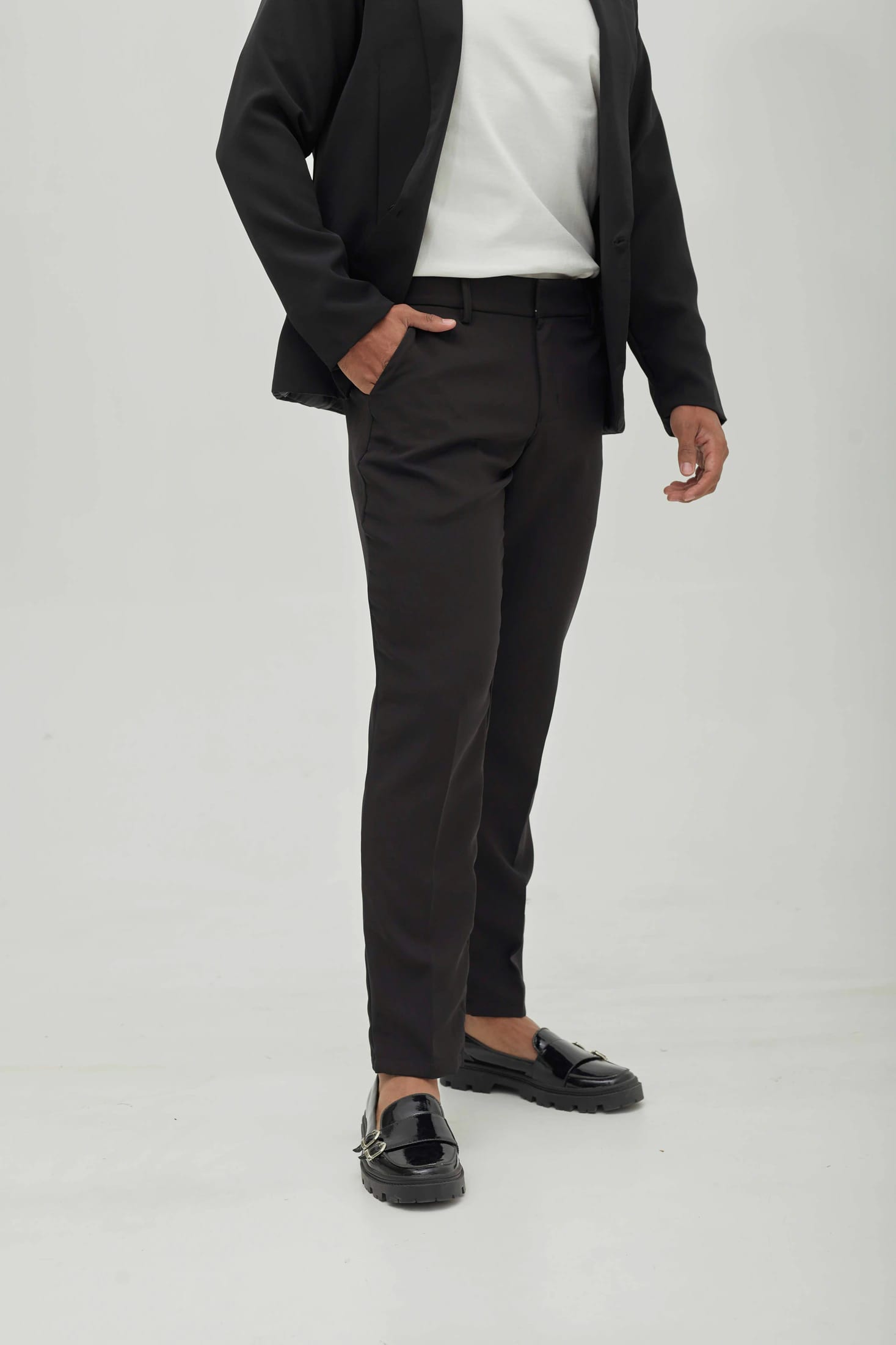 Pantalón Recto Negro - imagen 2