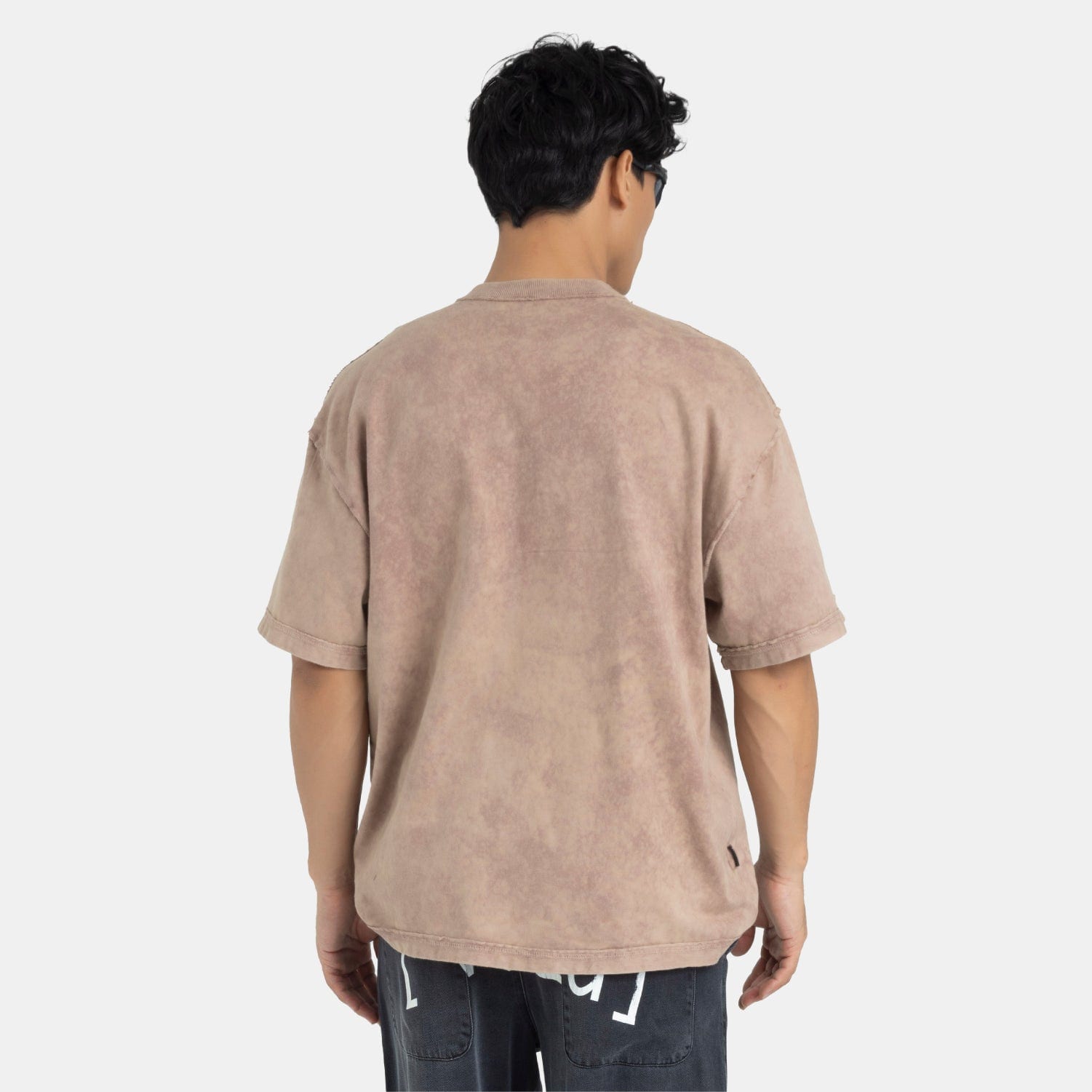 Acid Washed Boxy Tee Mocca - imagen 5