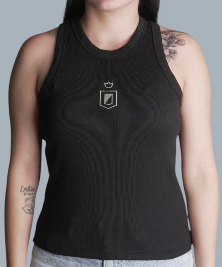 TANK TOP NEGRO ESCUDO AN MUJER - imagen 1