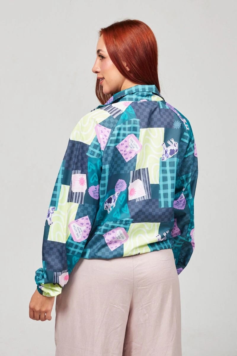 Chaqueta Rompevientos Verde Ensueños - imagen 4