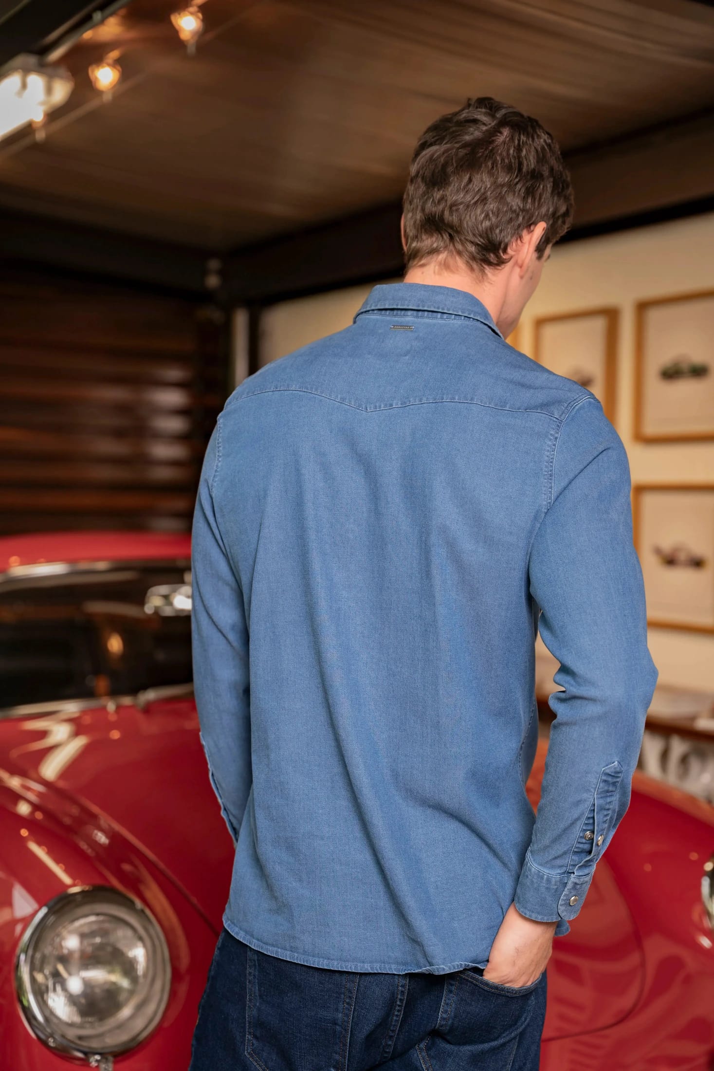 Camisa Denim Western Hombre - imagen 4