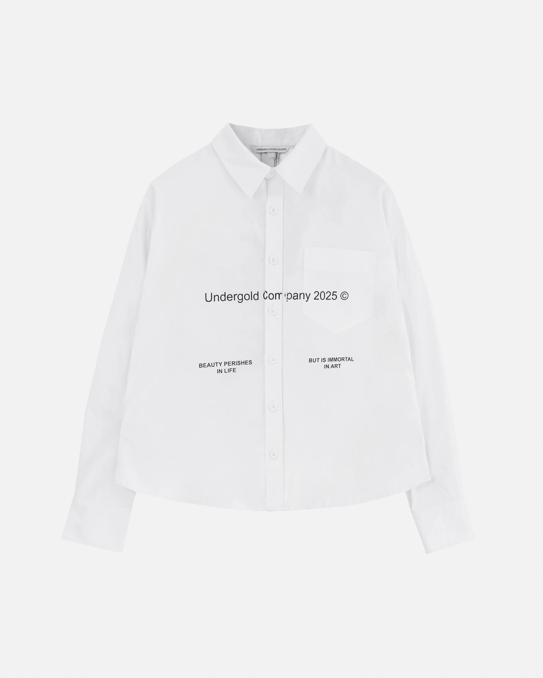 Echoes Beauty Long Sleeve Boxy Fit Shirt Bone - imagen 1