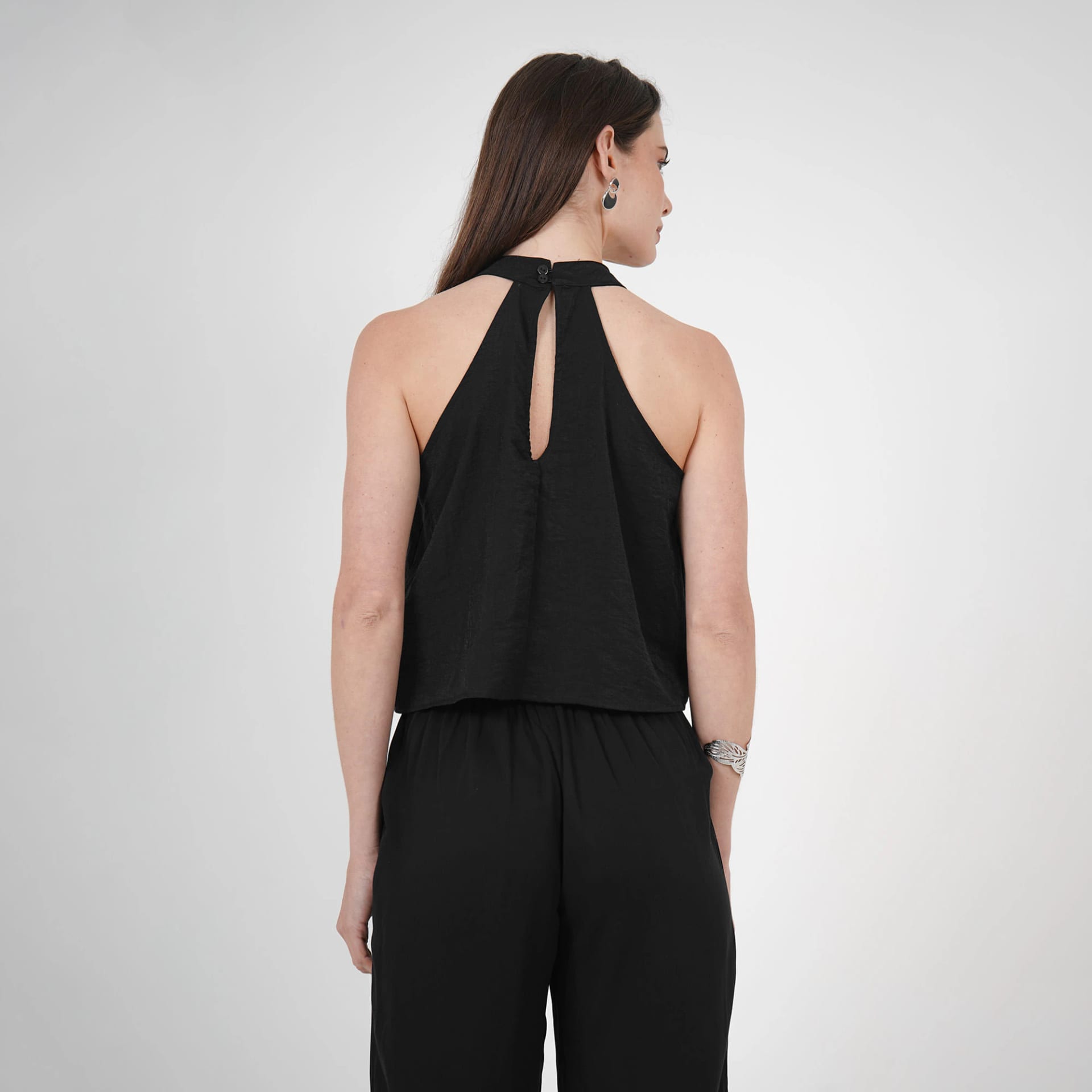Blusa Cuello Alto Manga Sisa - imagen 4