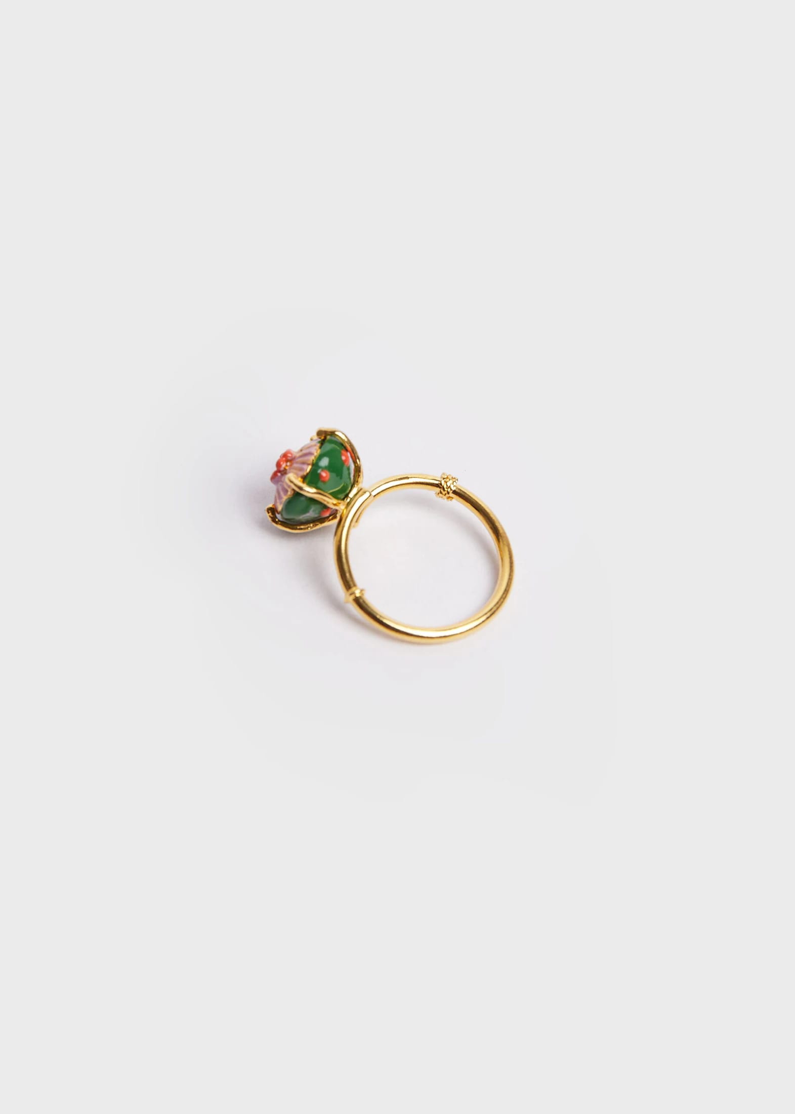 Anillo sombrerito mini verde lila - imagen 4