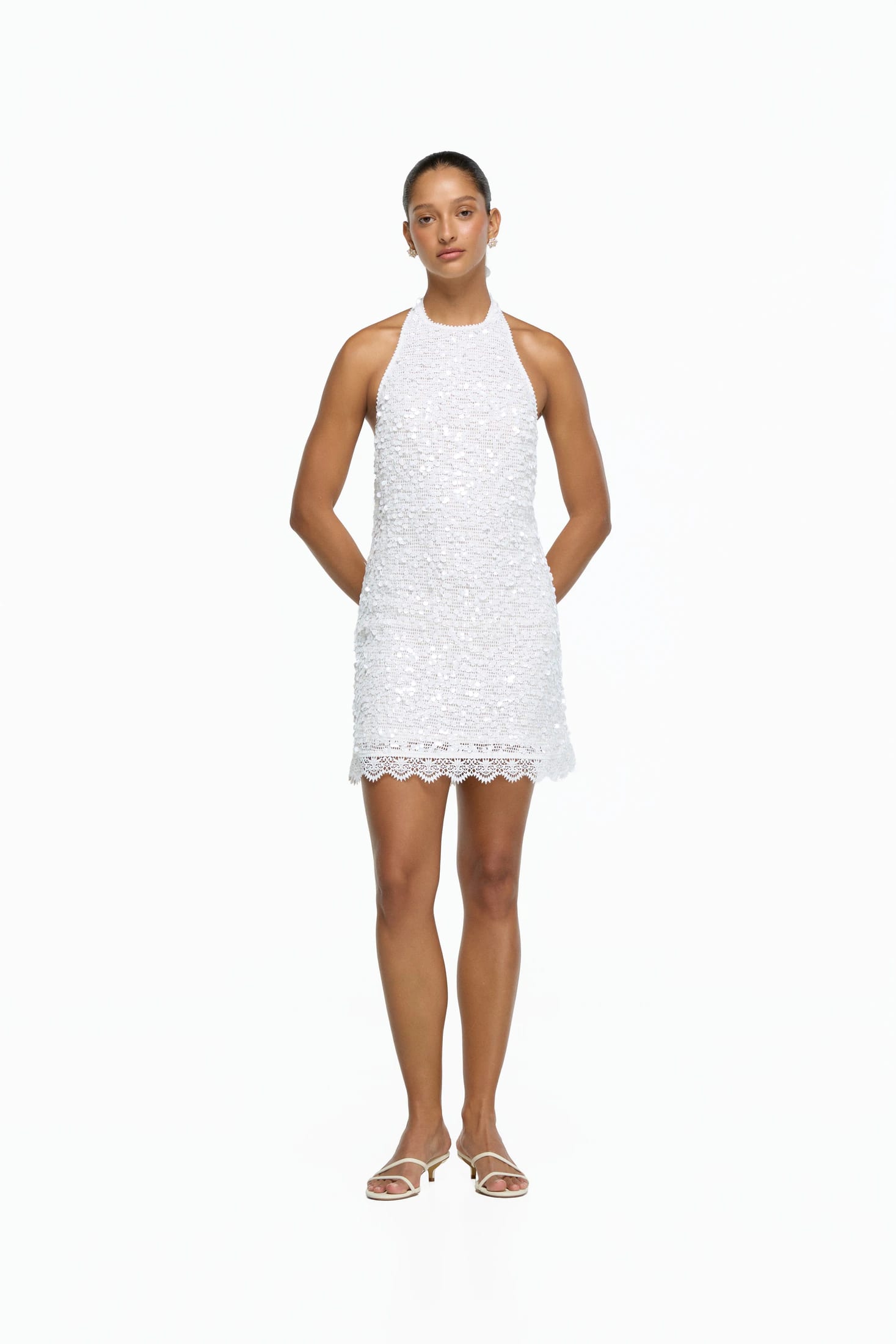 LUMINA MINI DRESS WHITE - imagen 1