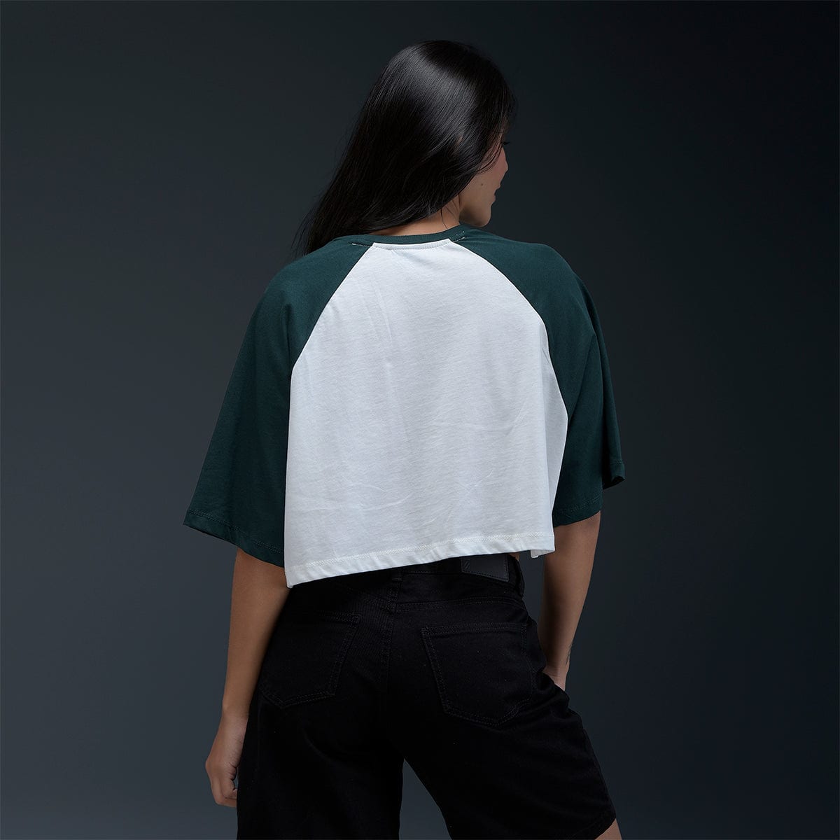 Camiseta Oversize Blanca Verde - imagen 2