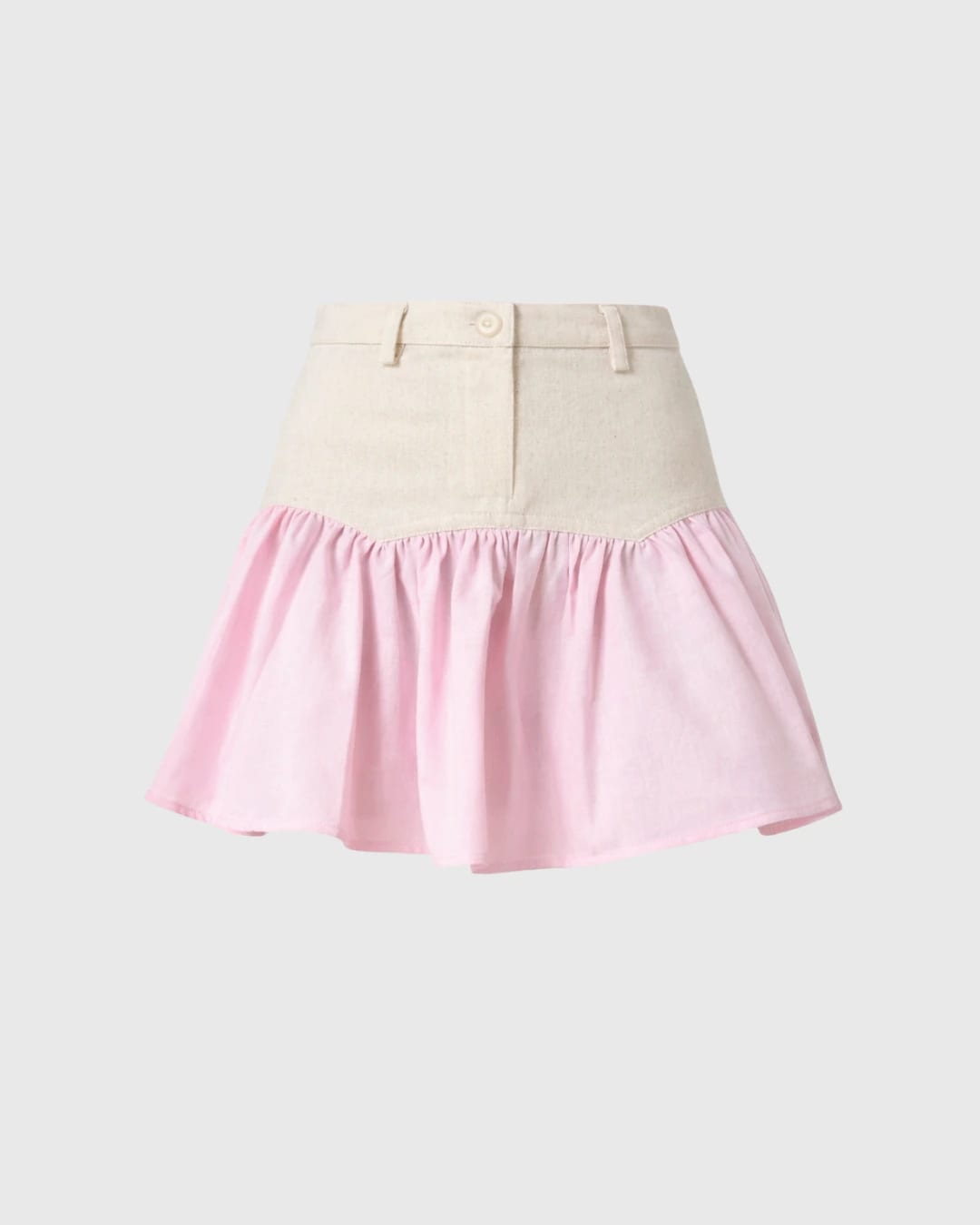 SAND STRIPE MINI SKIRT (ROSA) - imagen 1