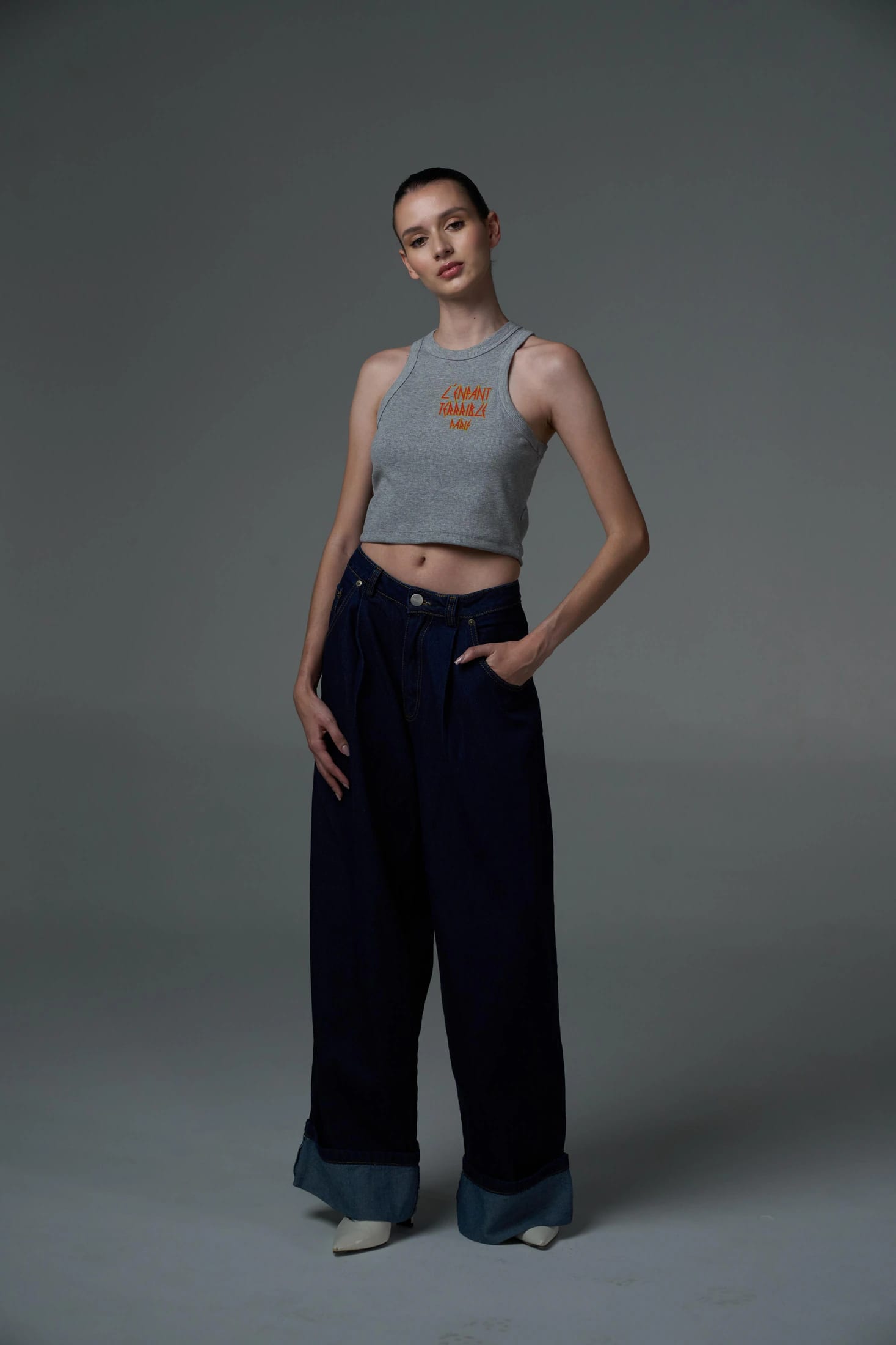 L'ENFANT GRAY WOMEN TANK TOP - imagen 7