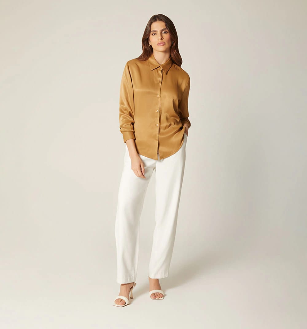 Blusa camisera manga larga - imagen 9
