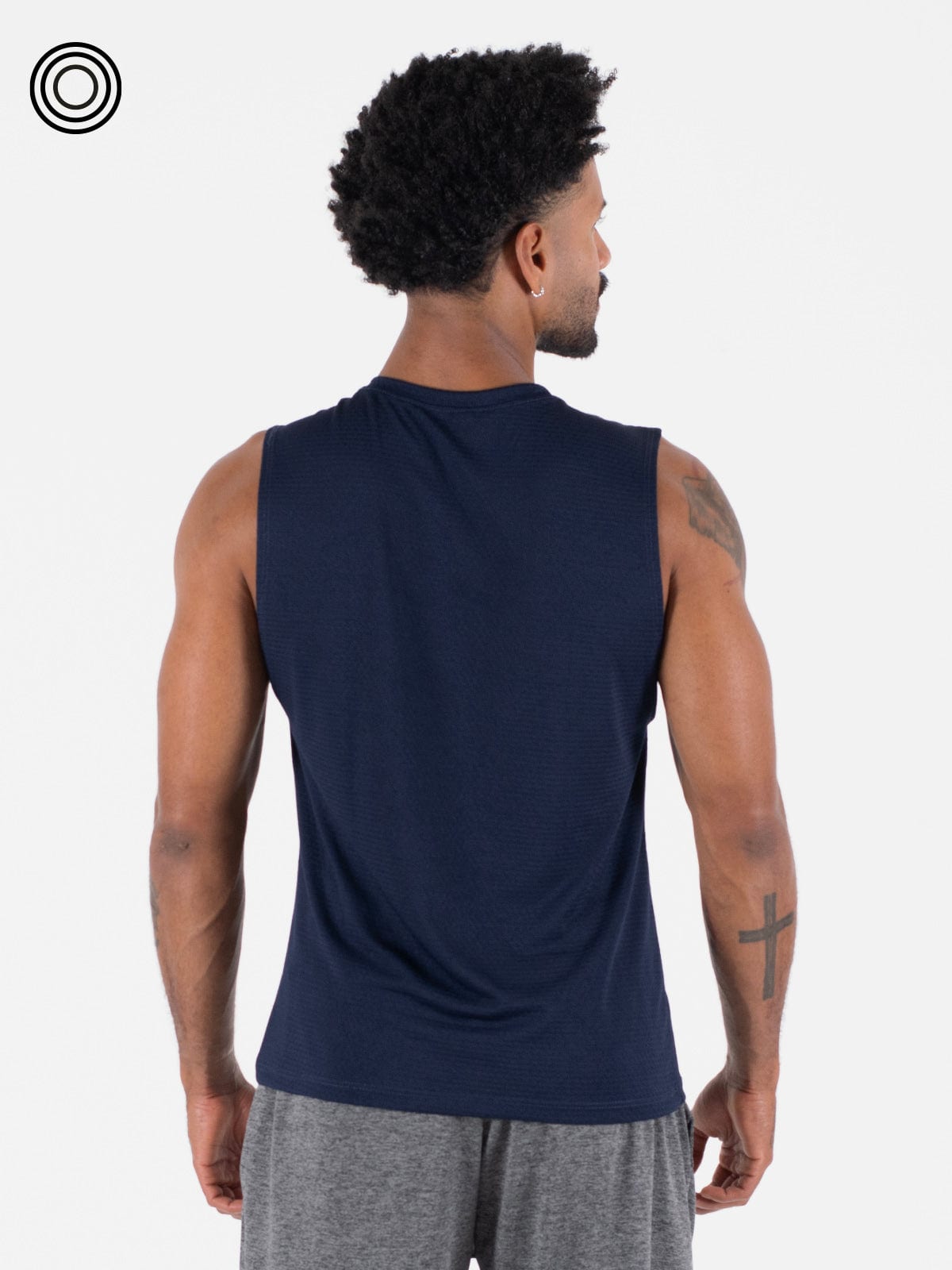 Camisilla hombre panal azul oscuro - imagen 3