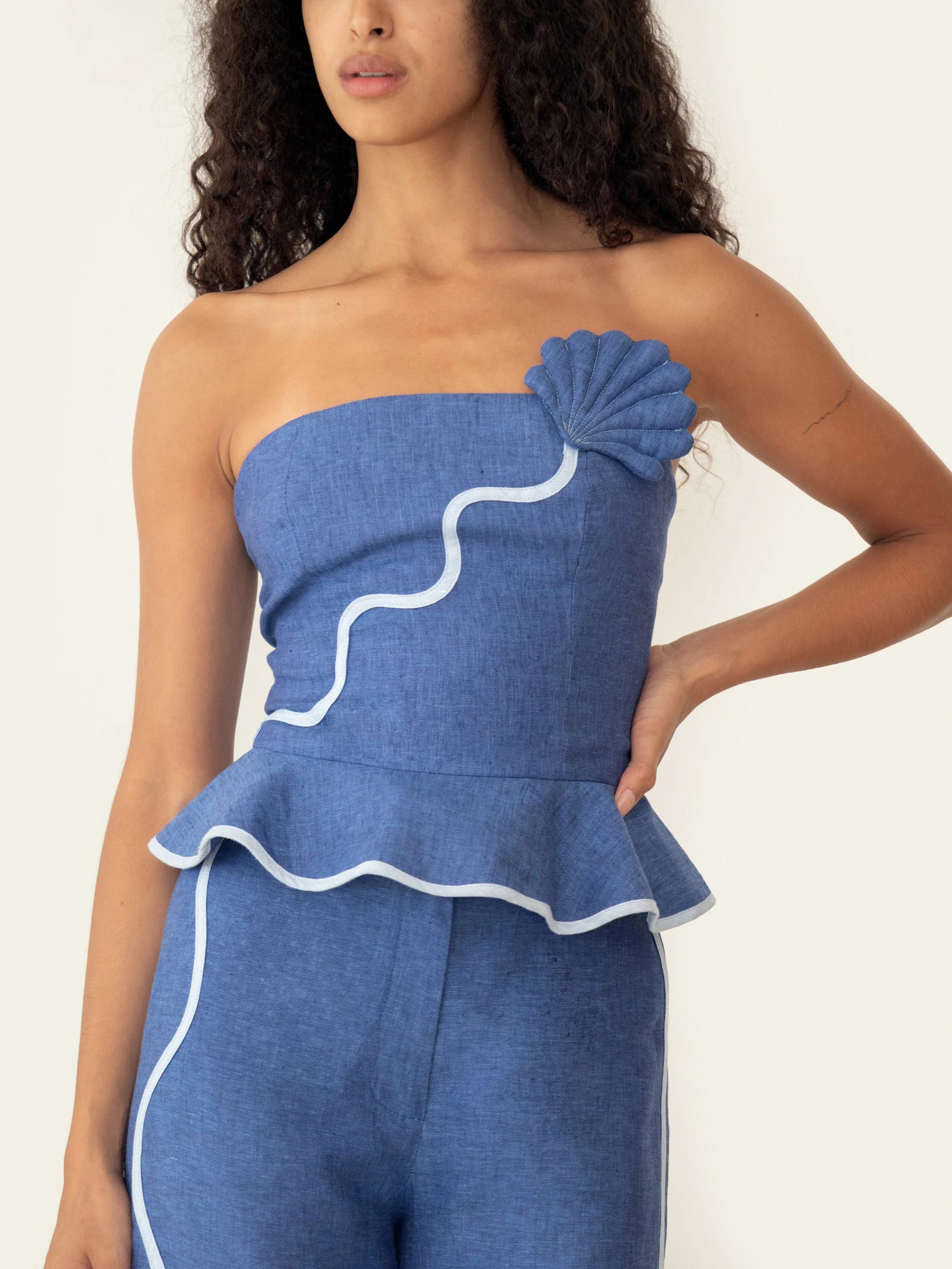 VAIANA TOP DEEP SEA BLUE - imagen 2