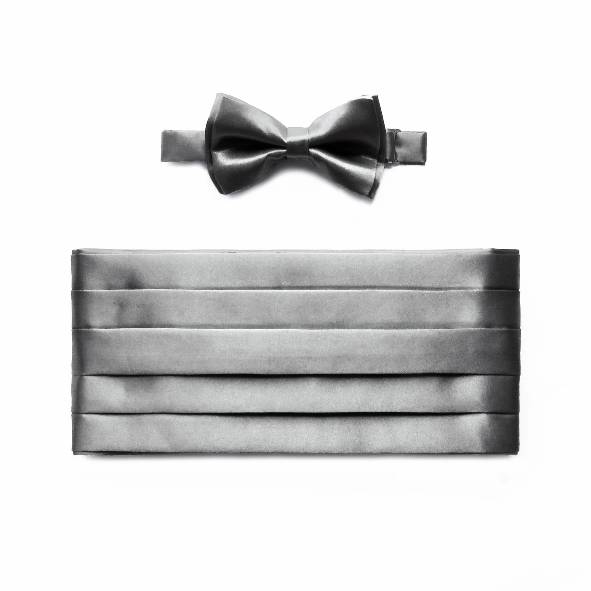 Juego de Corbatín y faja / Gris Claro - imagen 1