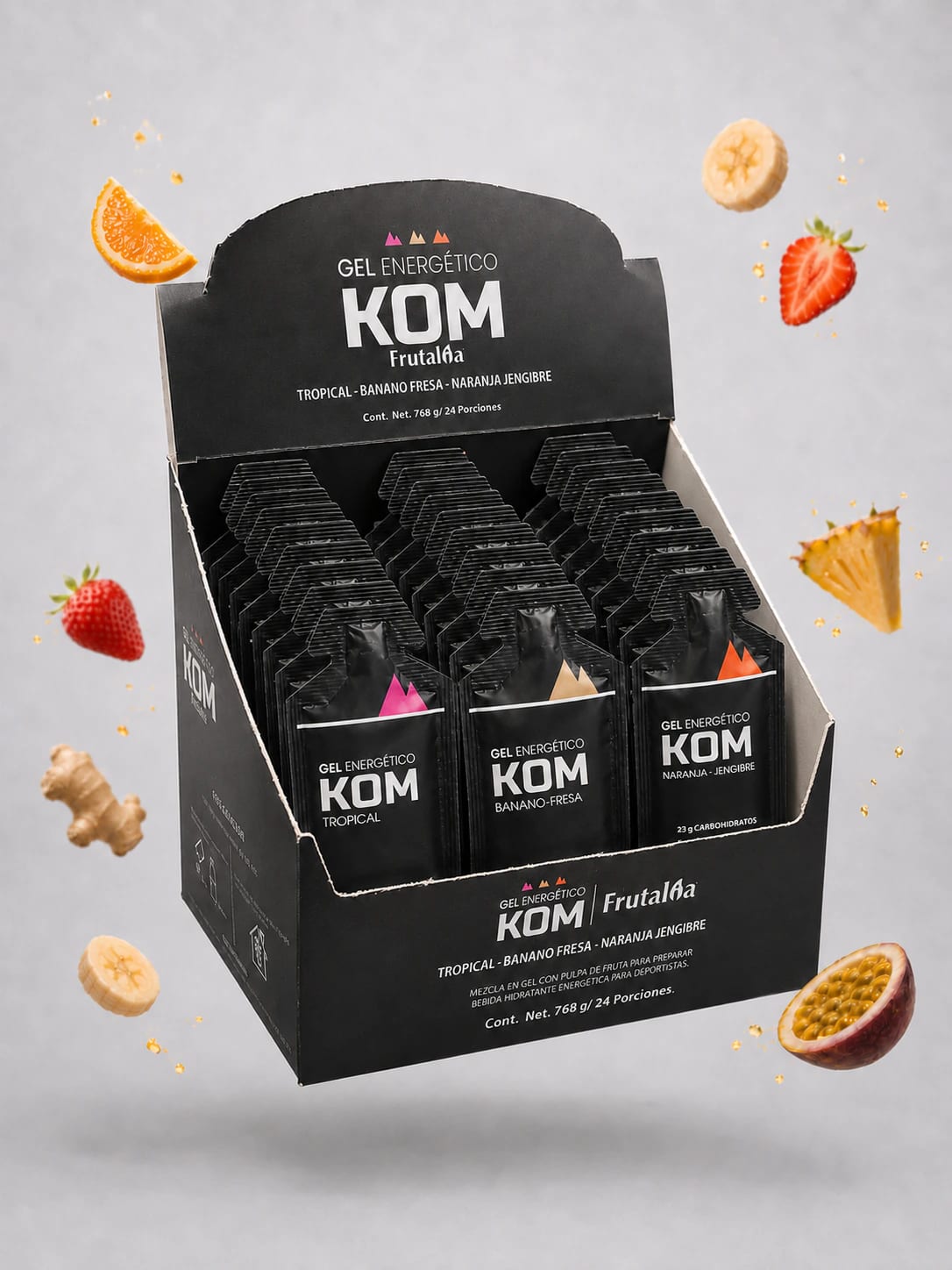 Gel Energético KOM 23 g de Carbohidratos | Caja x24 - imagen 5