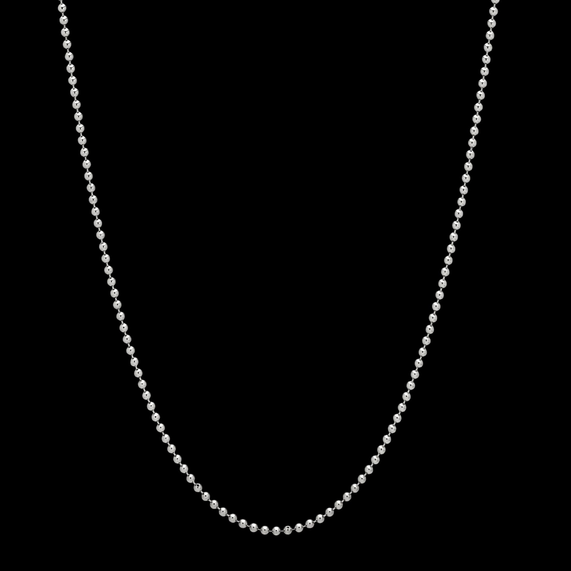 BEAD CHAIN | CADENA ITALIANA DE BALINES EN PLATA 925 - imagen 2