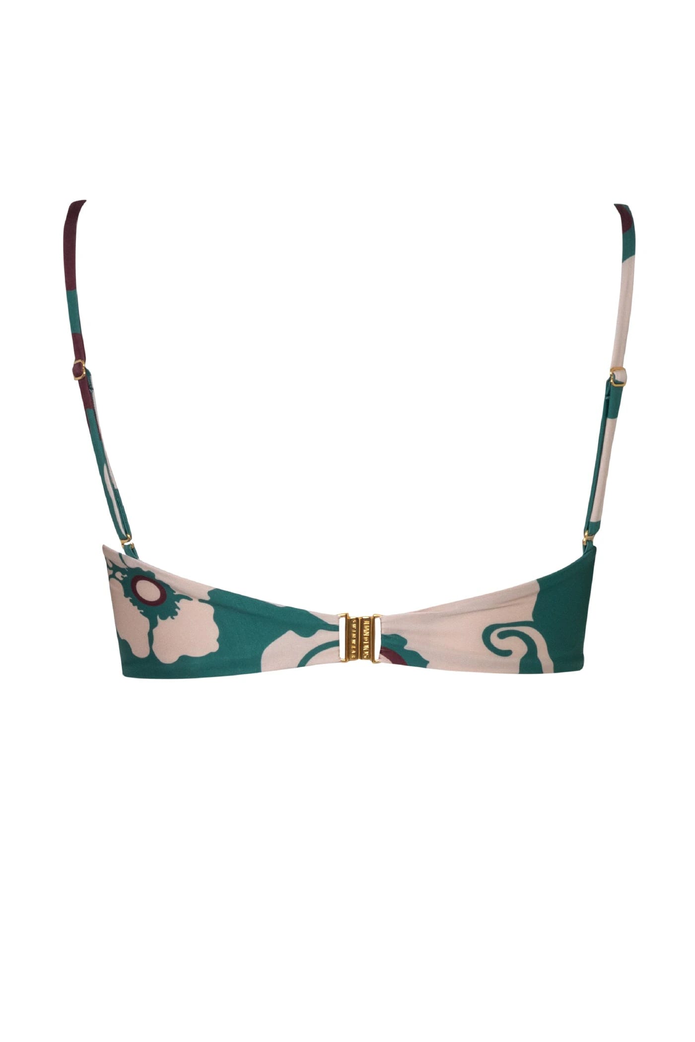 Albatross Top / Emerald Green Maxi Flowers - Ivory - imagen 3