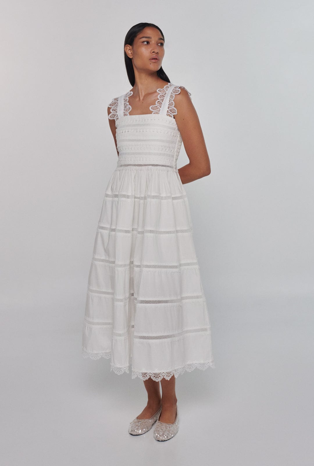 KATE DRESS WHITE - imagen 1