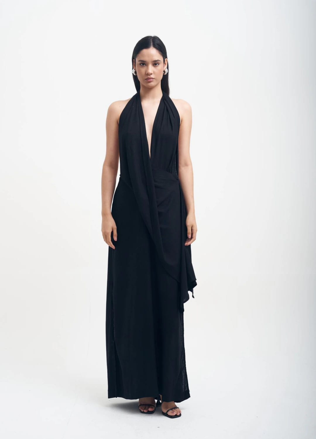 Vestido Maxi Torbellino Negro - imagen 5