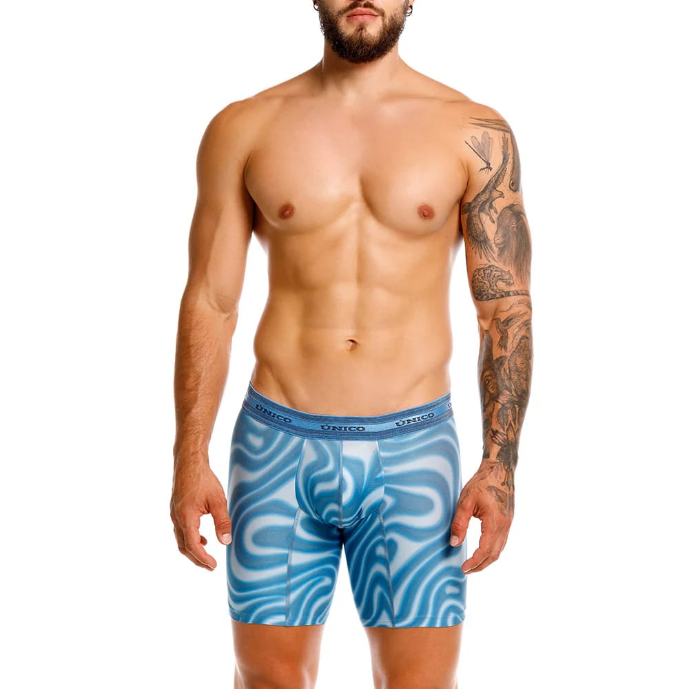 BOXER MEDIO FAUVE AZUL - imagen 6