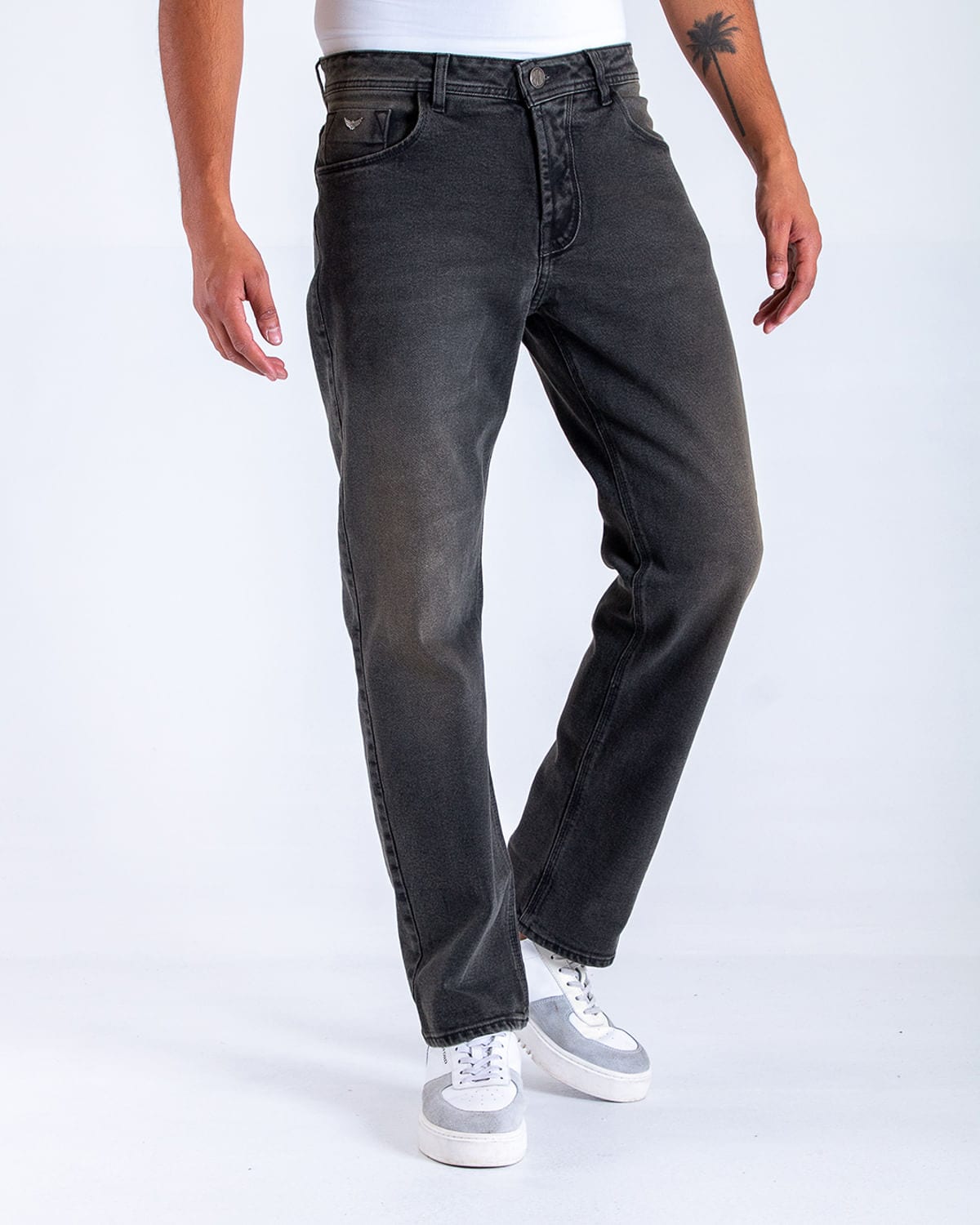 Jean straigth negro para hombre - imagen 2